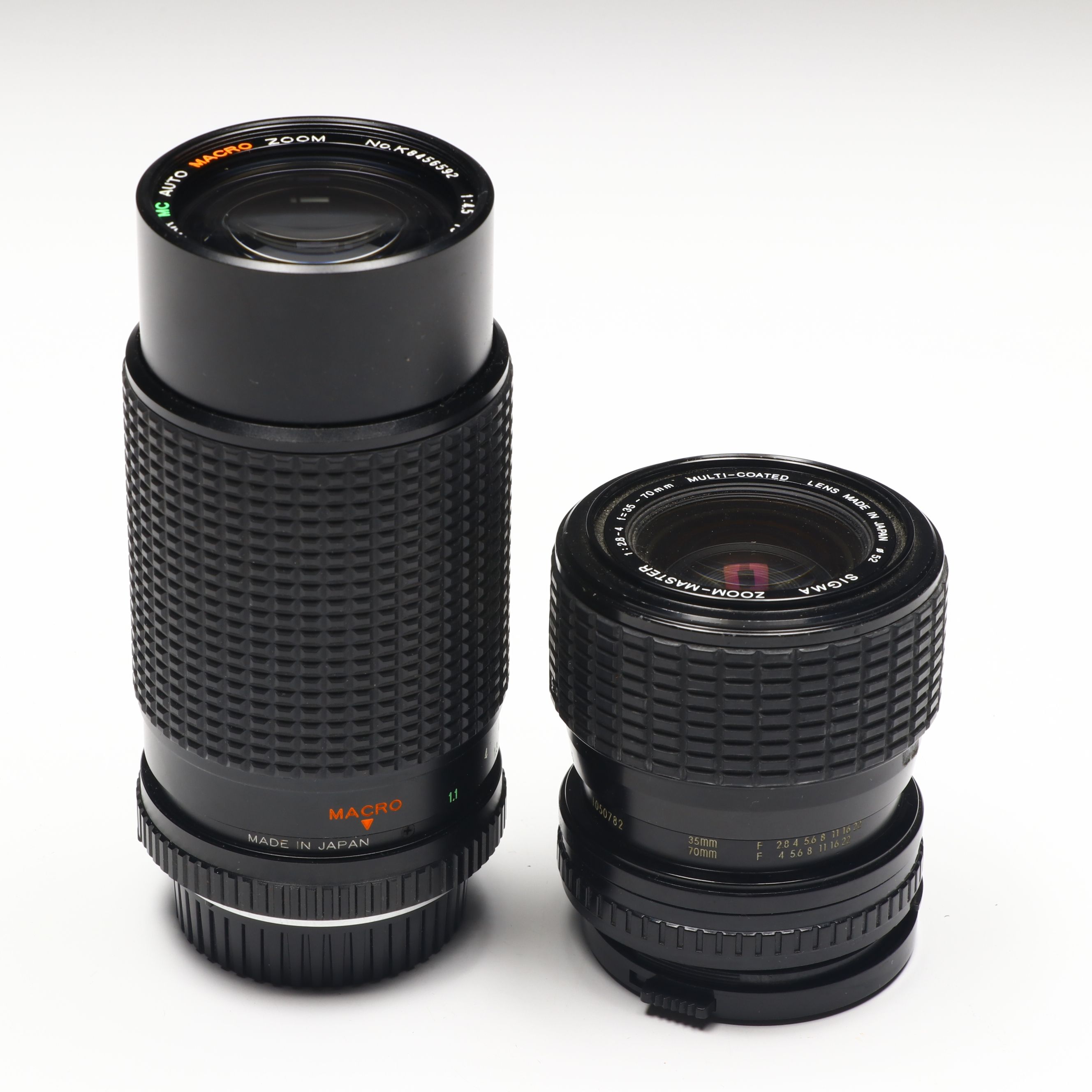 Albinar ADG, Sigma Zoom-Master, and More Camera Lenses