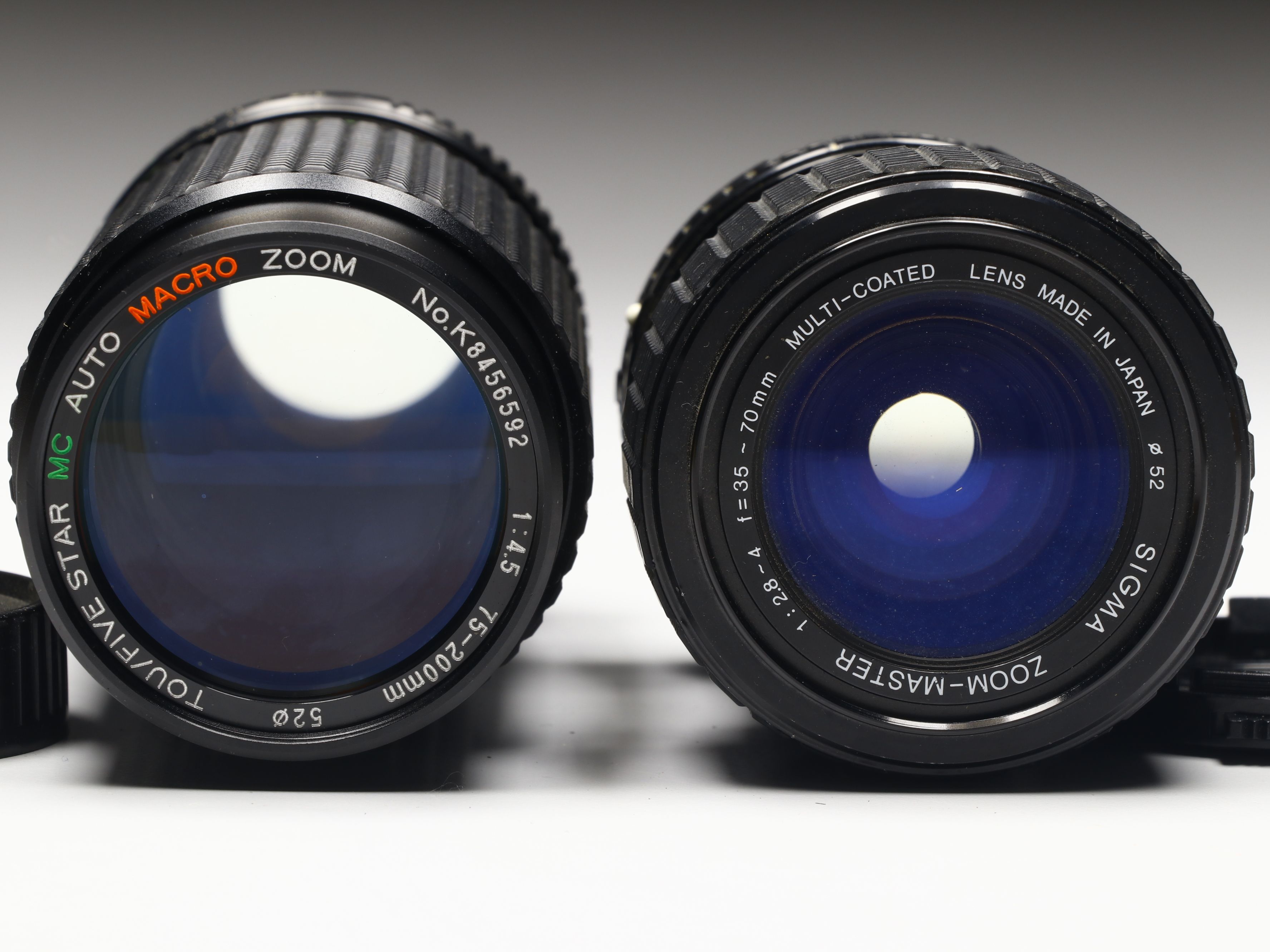 Albinar ADG, Sigma Zoom-Master, and More Camera Lenses