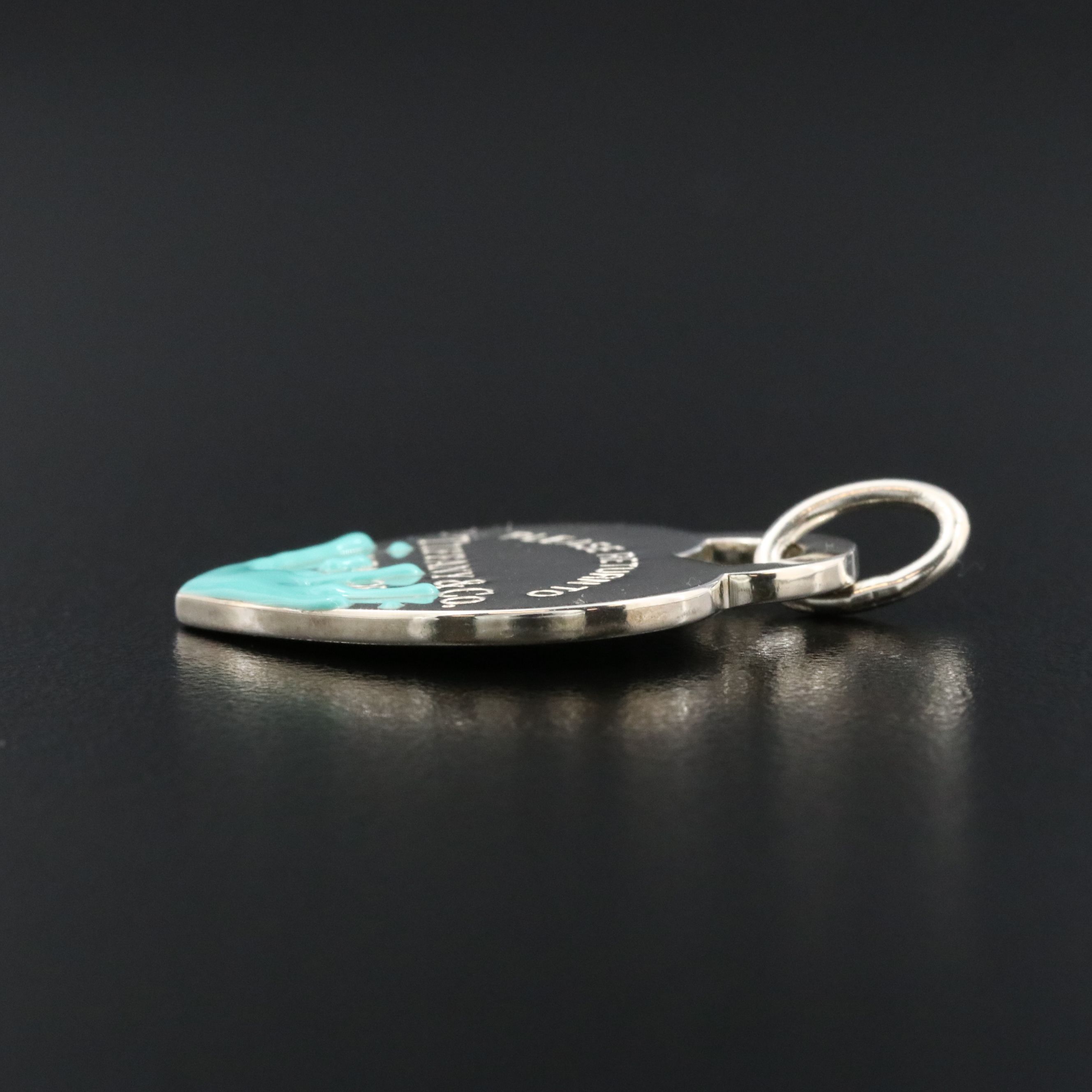 Tiffany & Co. Return to Tiffany Sterling Enamel Paint Splash Heart Pendant