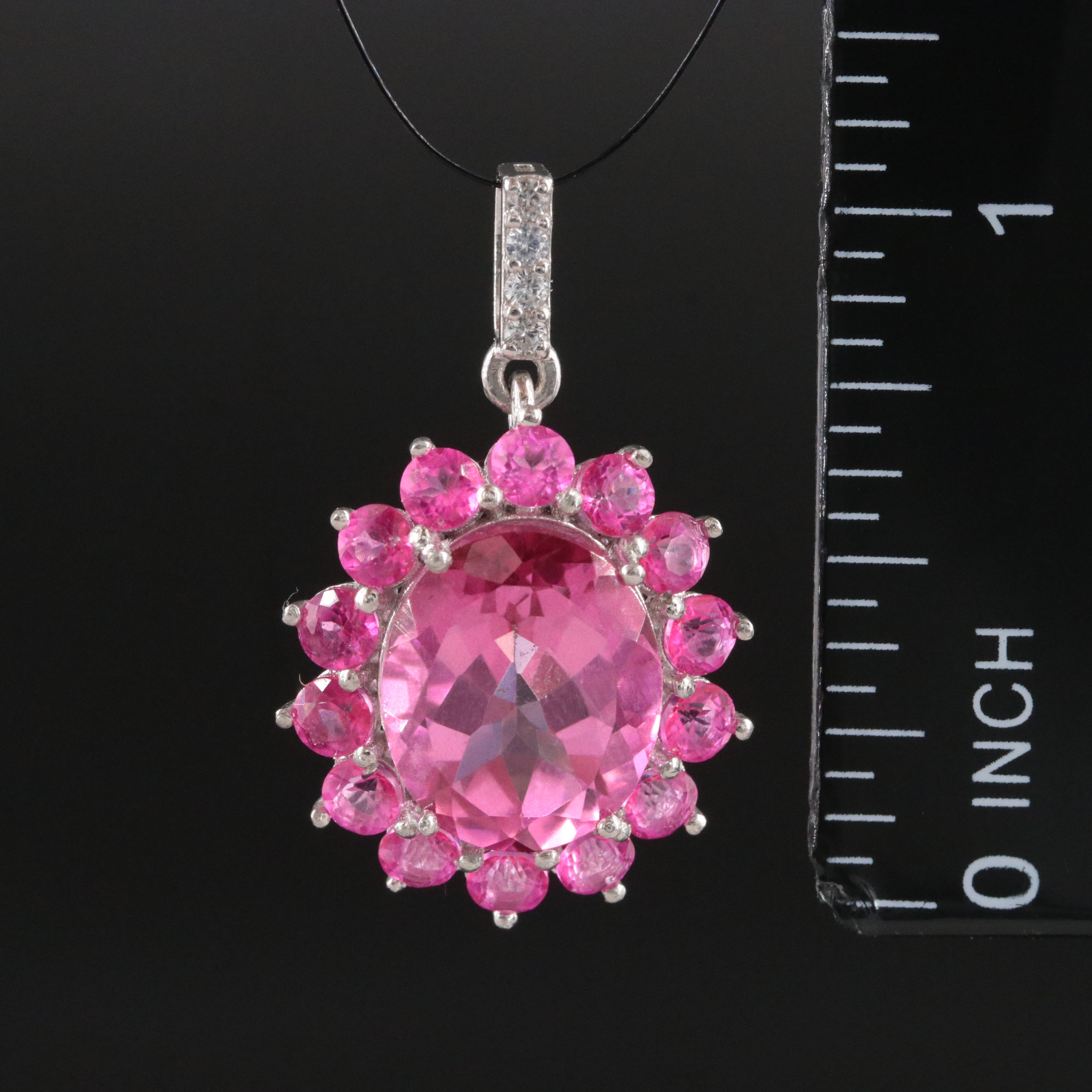 Platinum Topaz Pendant