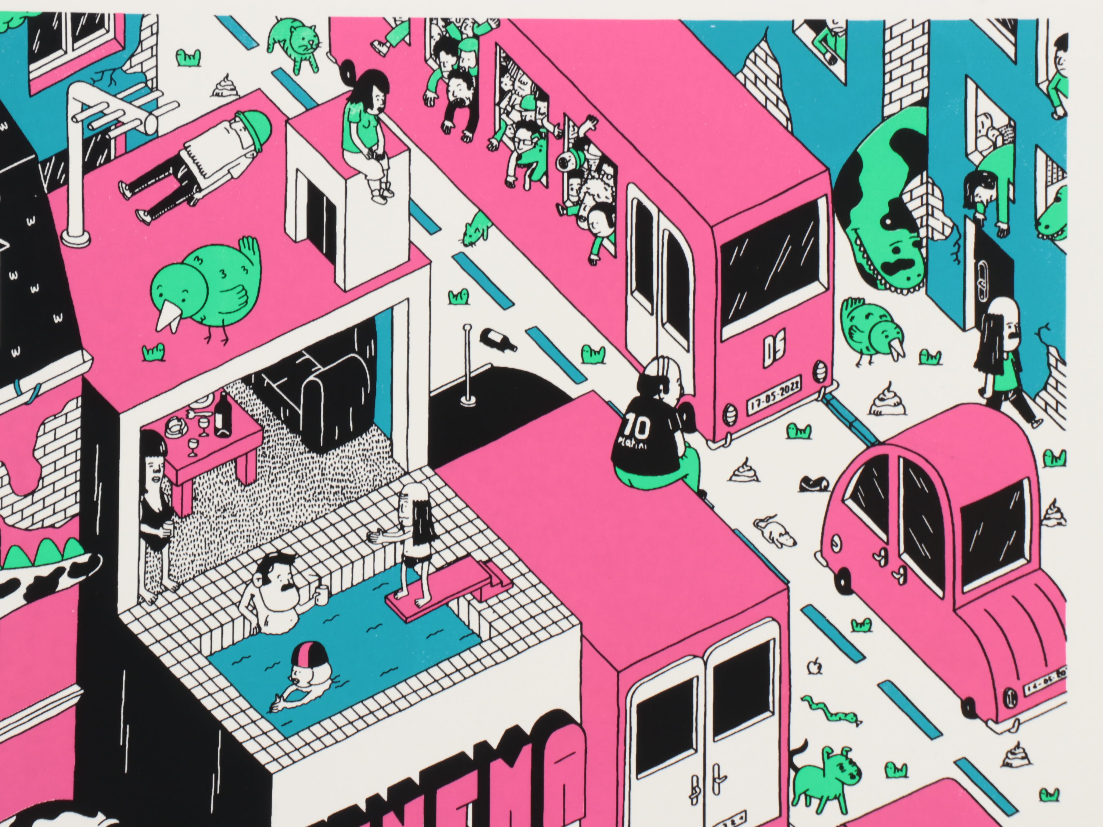 David Snug Serigraph "Snug City" and Other Serigraph, 21st Century