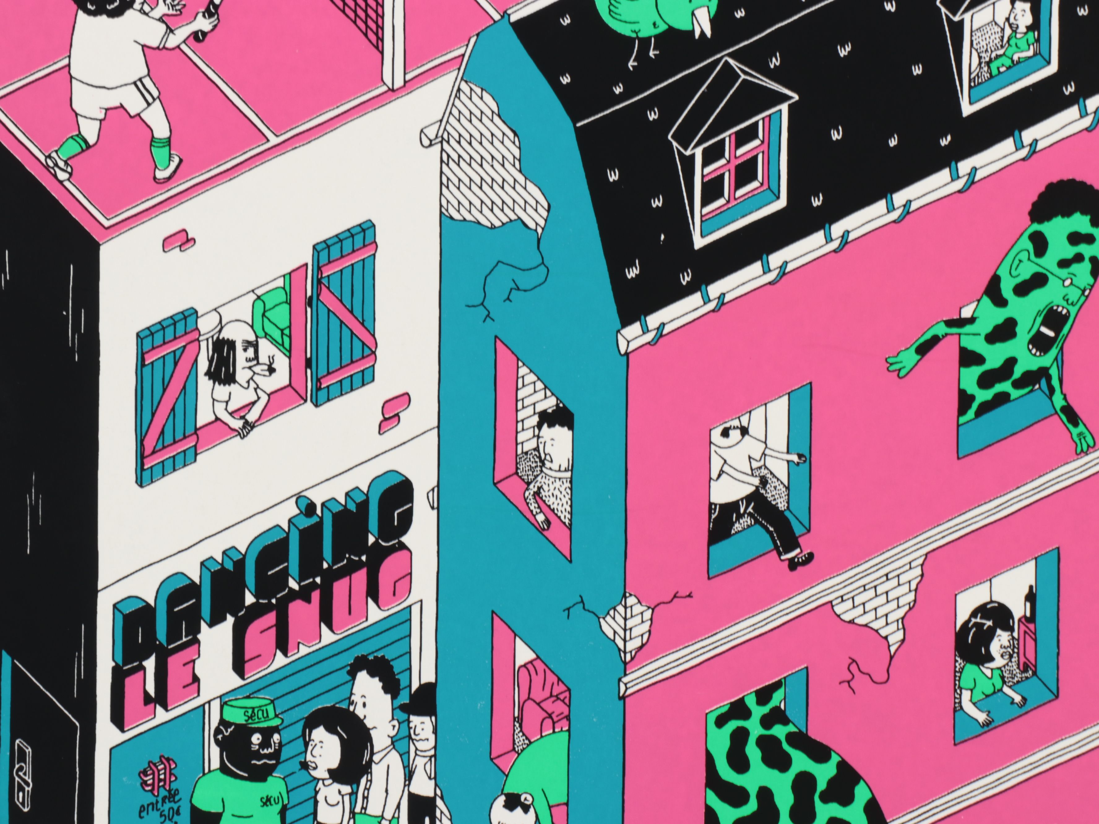 David Snug Serigraph "Snug City" and Other Serigraph, 21st Century