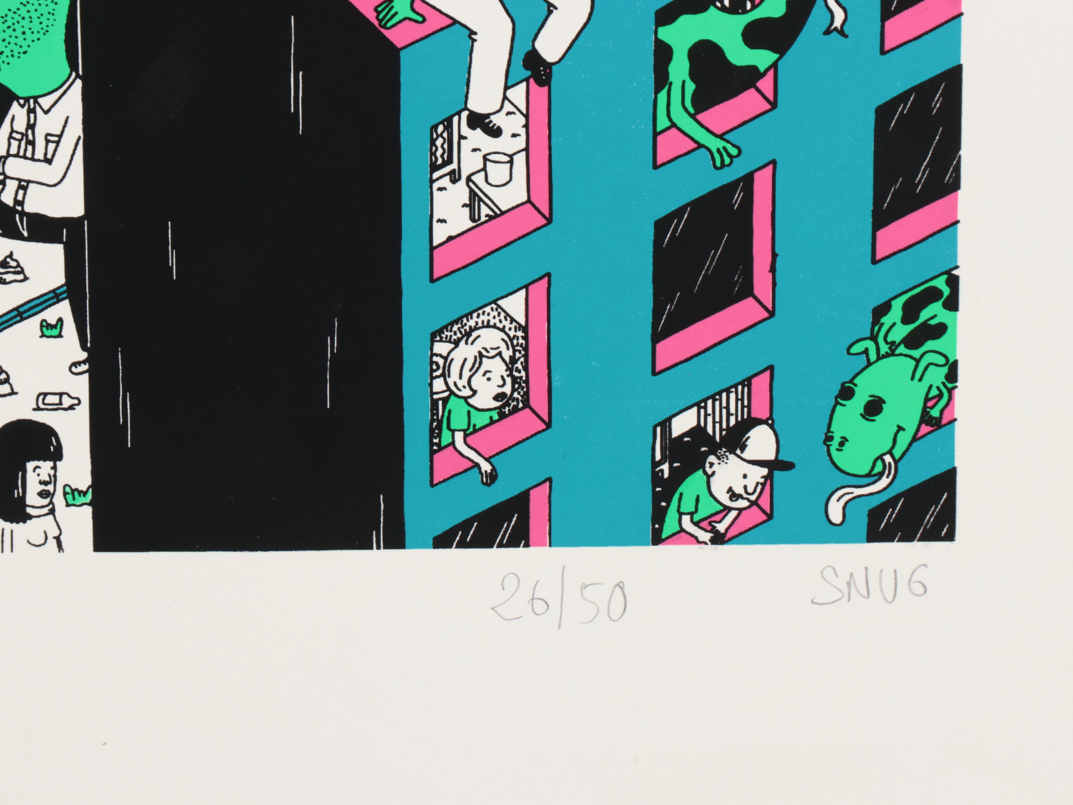 David Snug Serigraph "Snug City" and Other Serigraph, 21st Century