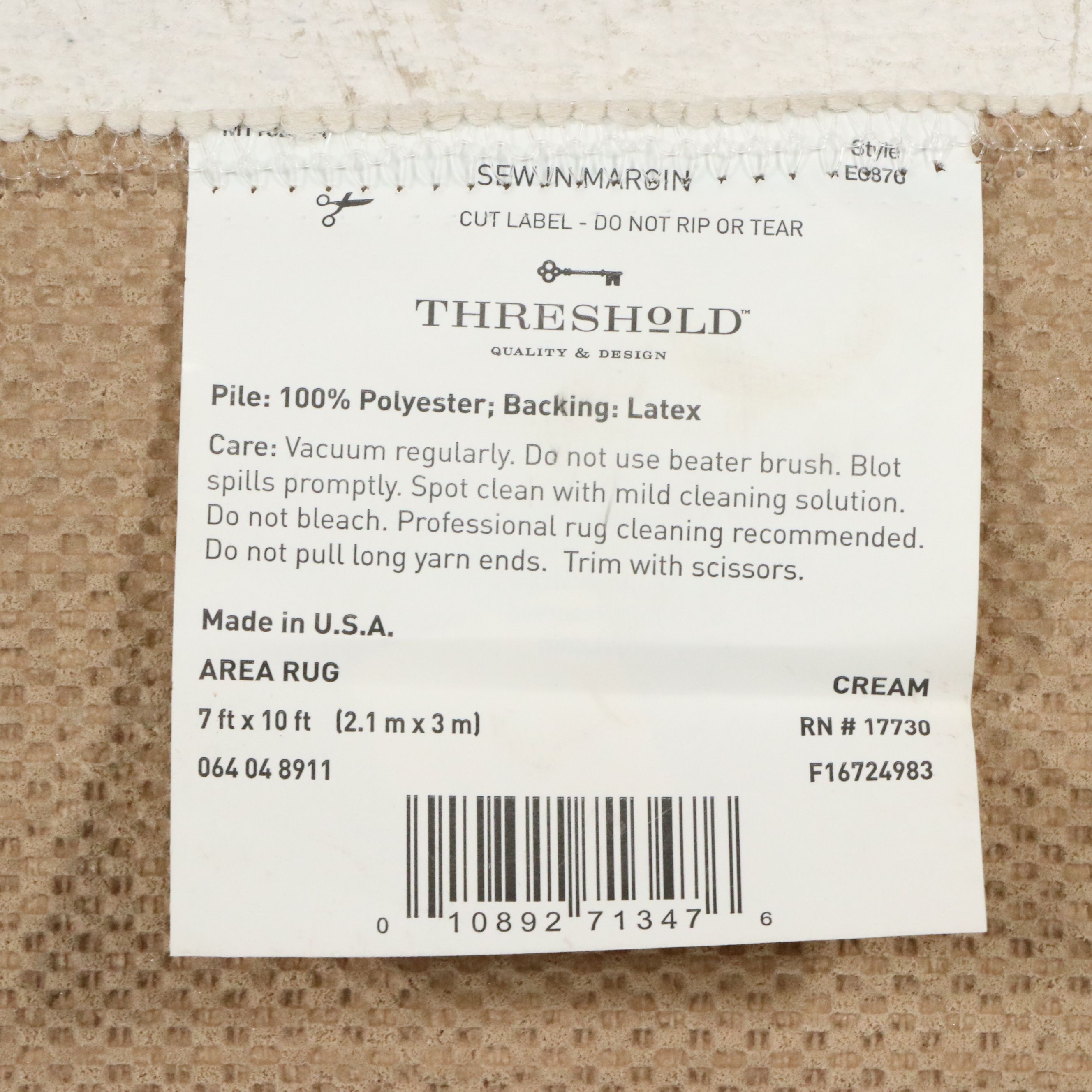 7' x 10'1 Machine Made Threshold Global Medallion Pattern Area Rug