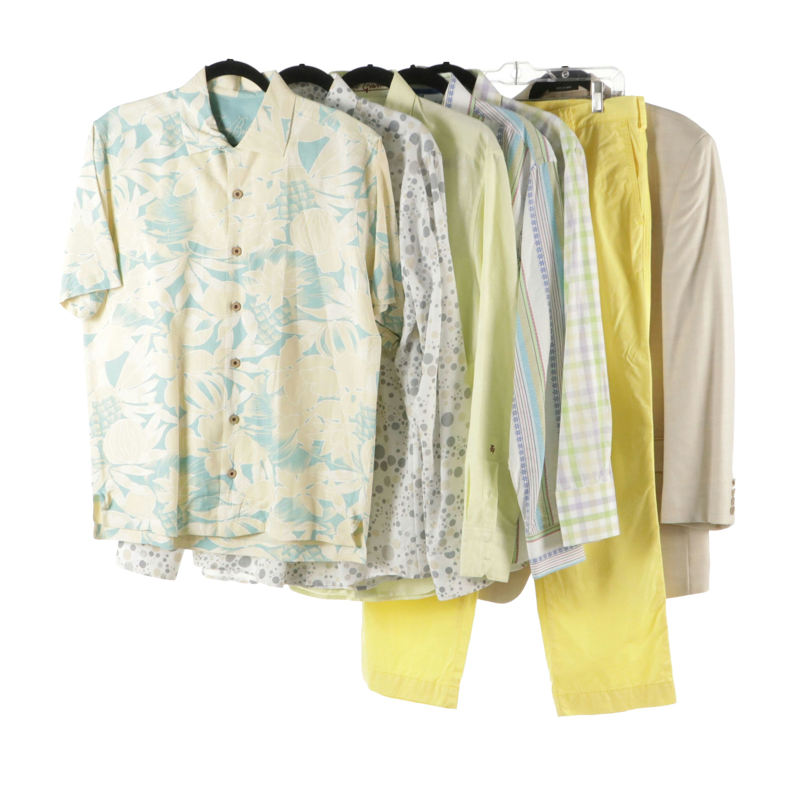 Men's Pastel Summer Button-Up Shirts, Blazer & Pants, Polo Ralph Lauren & More