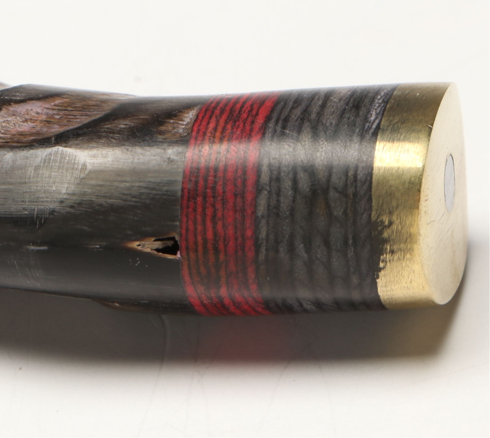 Damascus Steel Skinner and Hunting Knives in Leather Scabbards