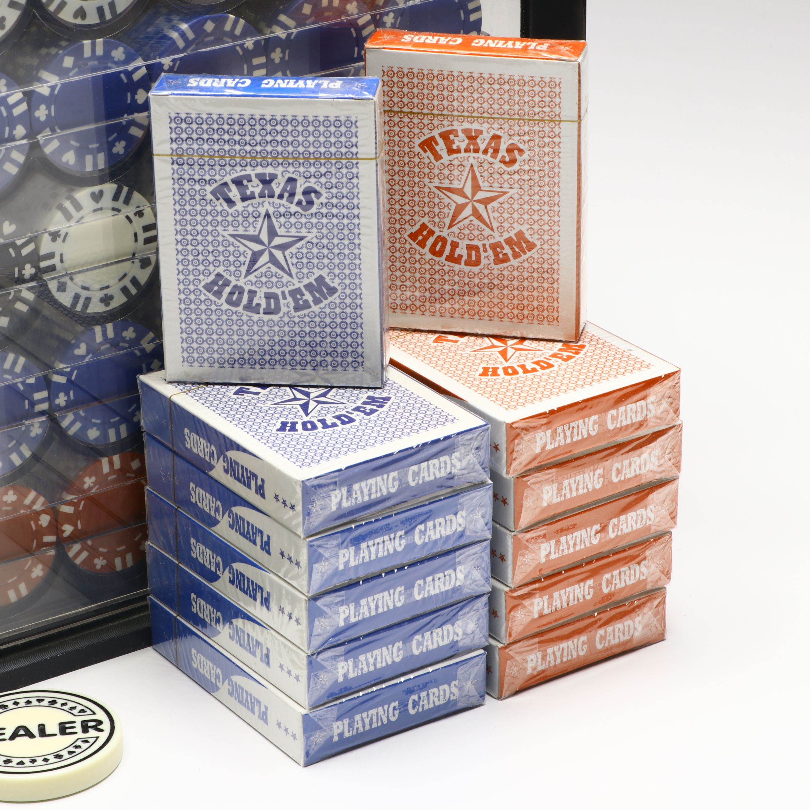 Poker Chip Carrying Caddy with Chips, Playing Cards and More Casino Accessories