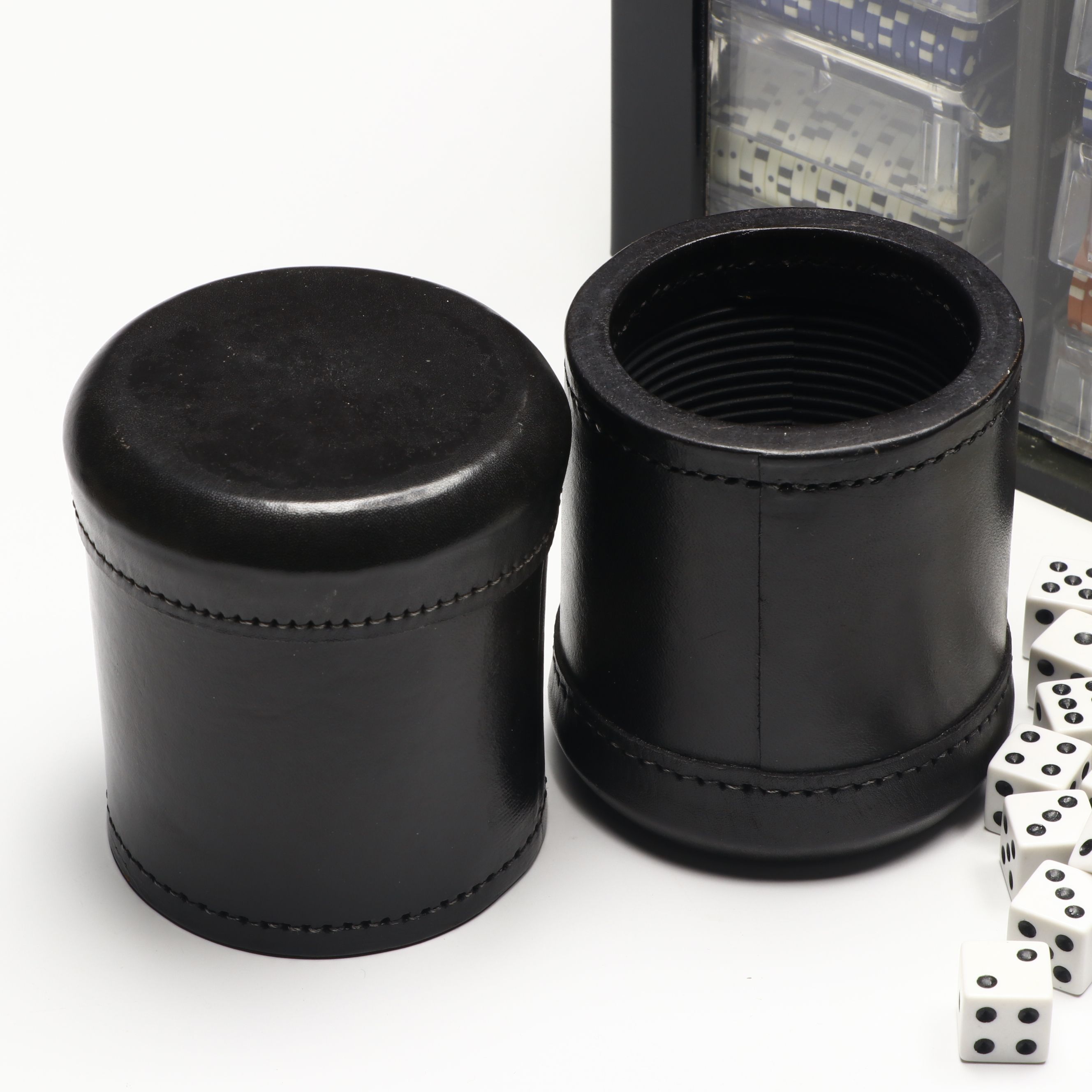 Poker Chip Carrying Caddy with Chips, Playing Cards and More Casino Accessories