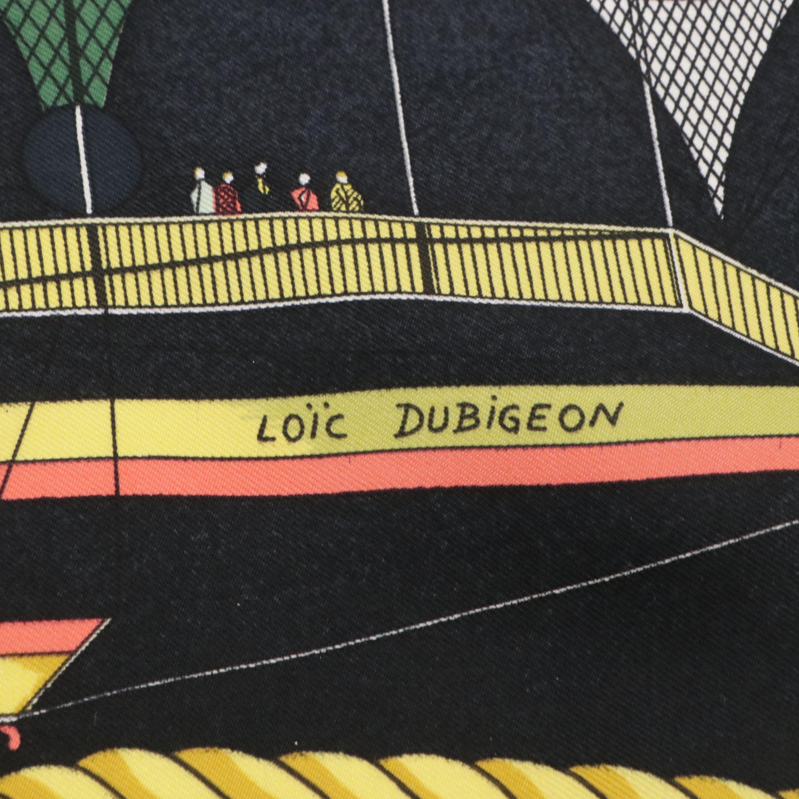 Hermès "Les Folies du Ciel" Scarf 90 in Silk Twill