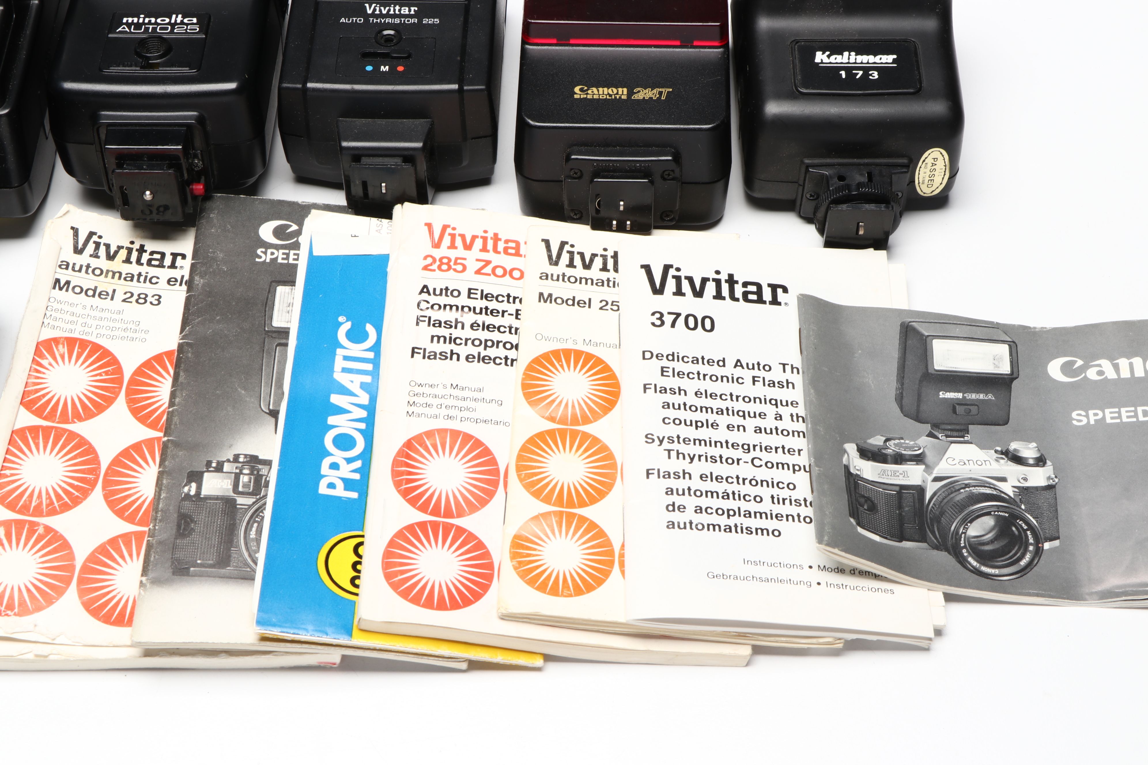 Vivitar, Minolta, Canon and More Hot Shoe Camera Flashes
