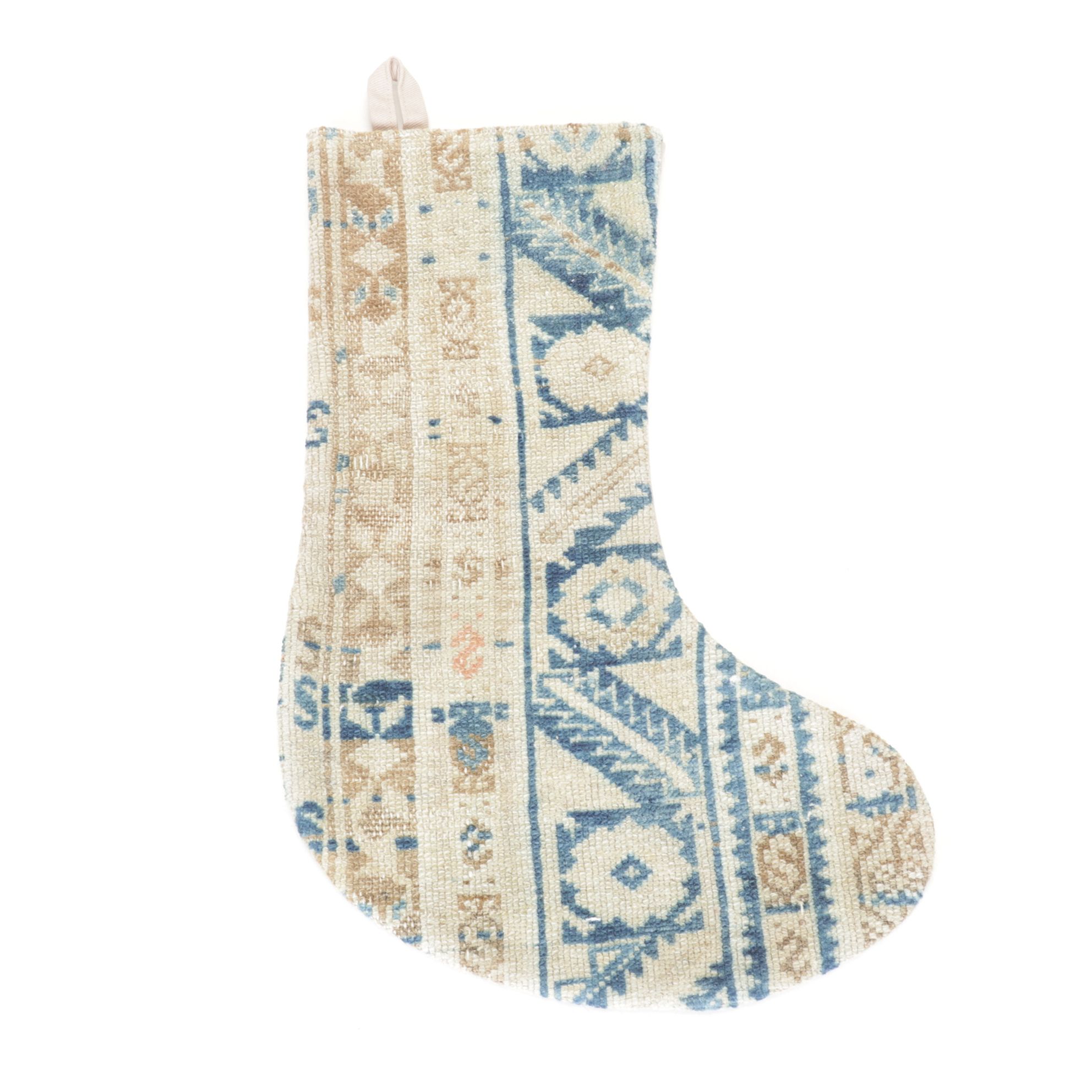 Hand-Pieced Kilim Rug Remnant Christmas Stockings