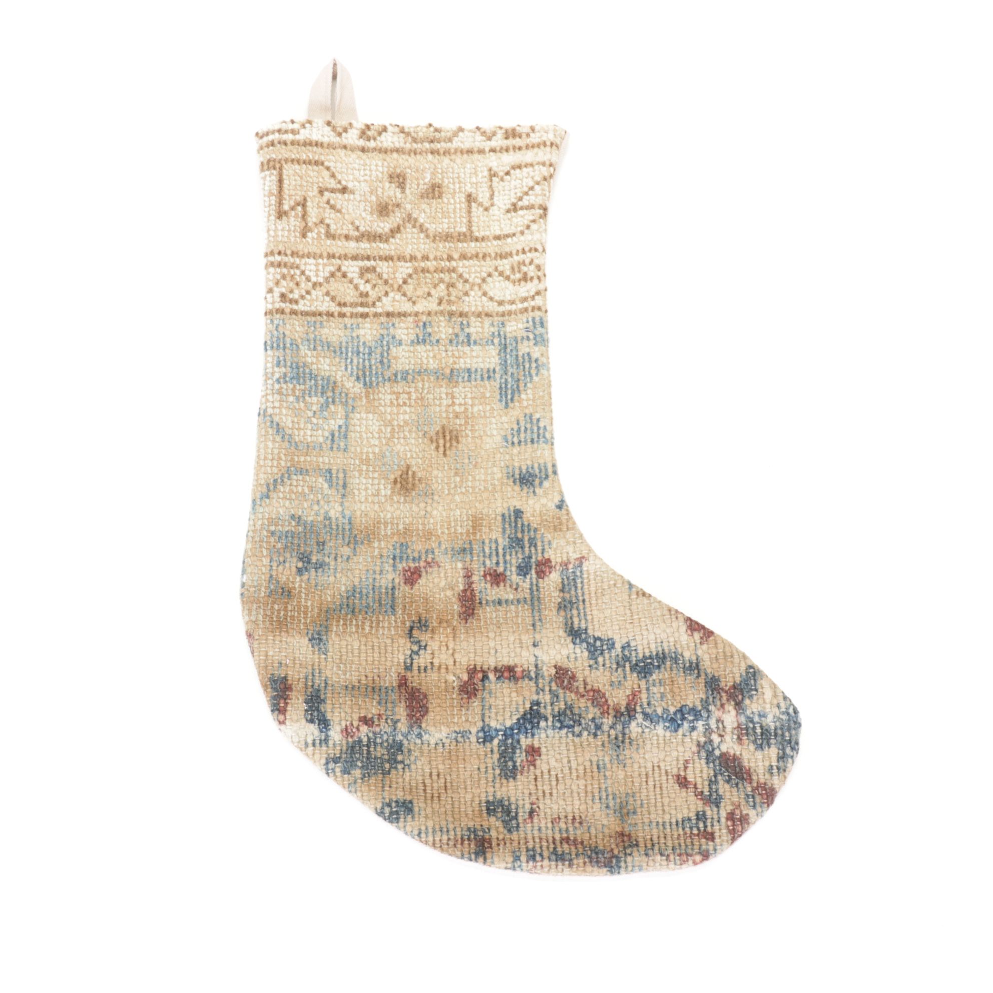 Hand-Pieced Kilim Rug Remnant Christmas Stockings