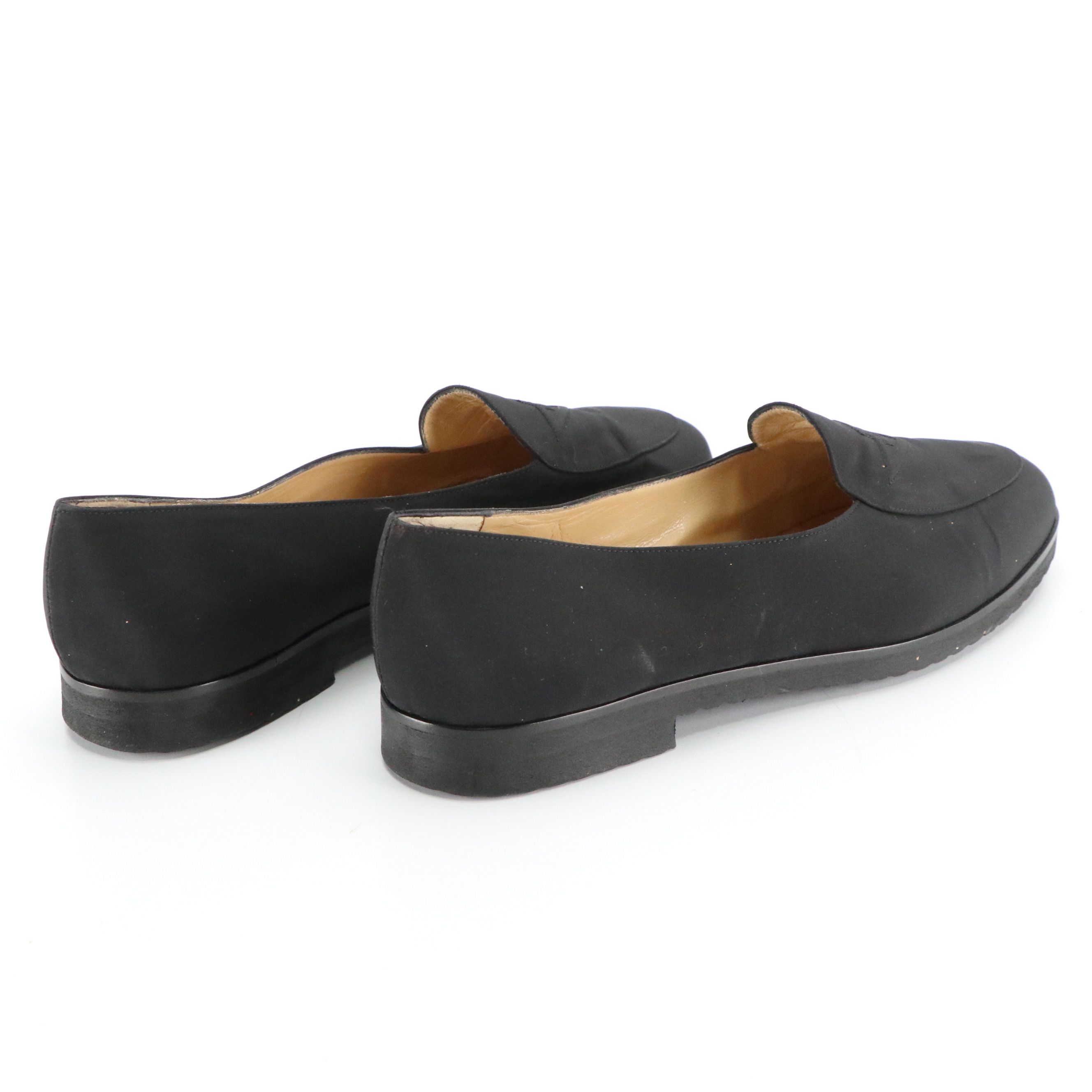 Bottega Veneta Logo Loafers in Black Nylon