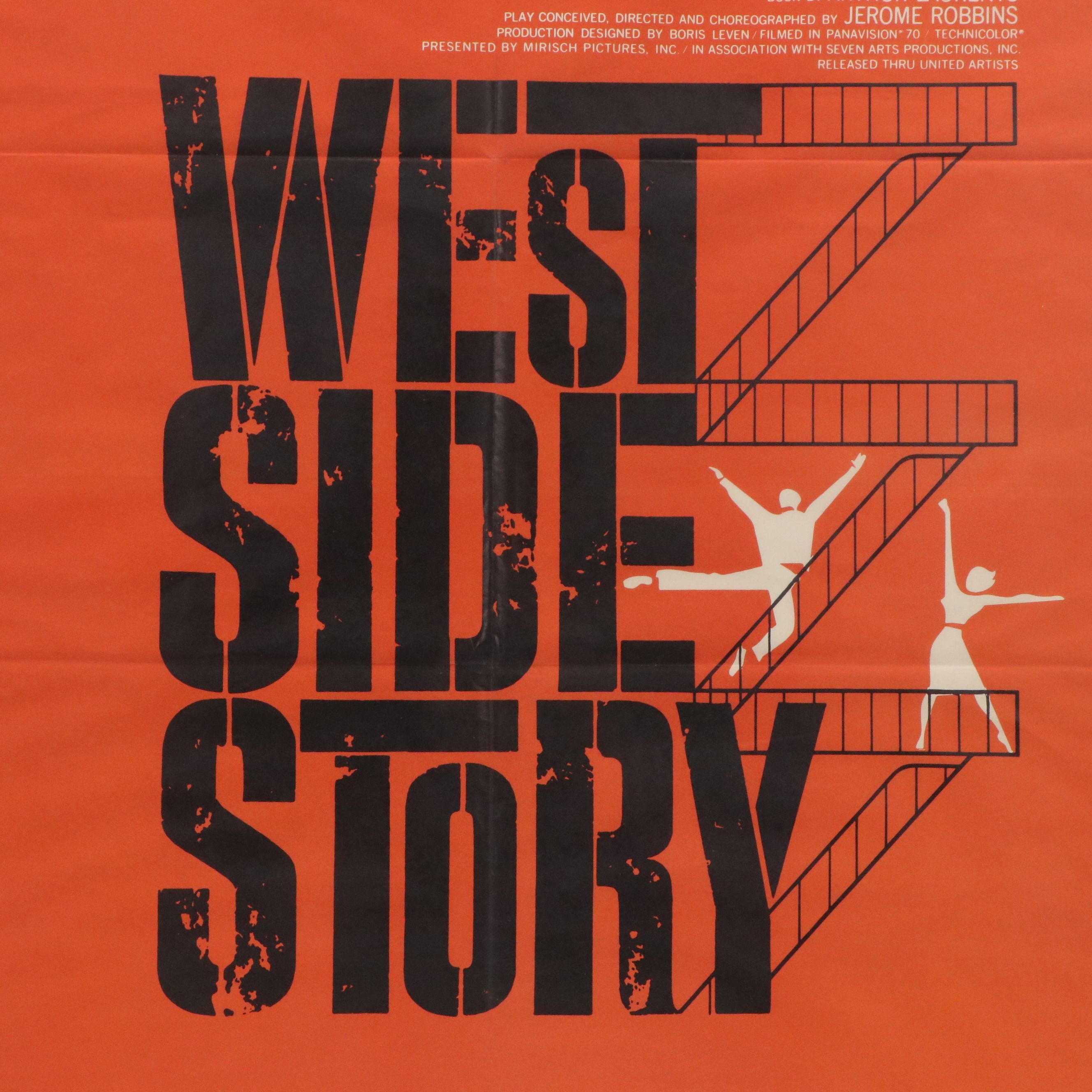 "West Side Story" Color Lithograph Movie Poster, 1961