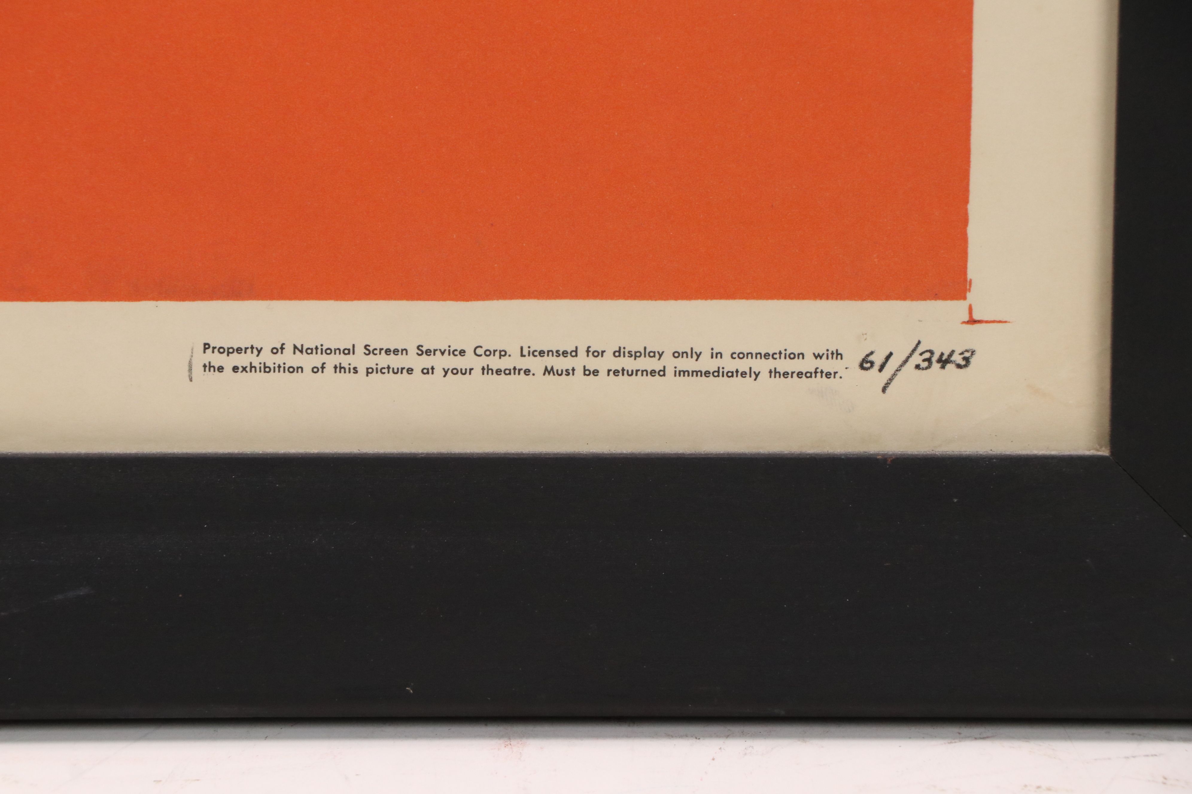 "West Side Story" Color Lithograph Movie Poster, 1961