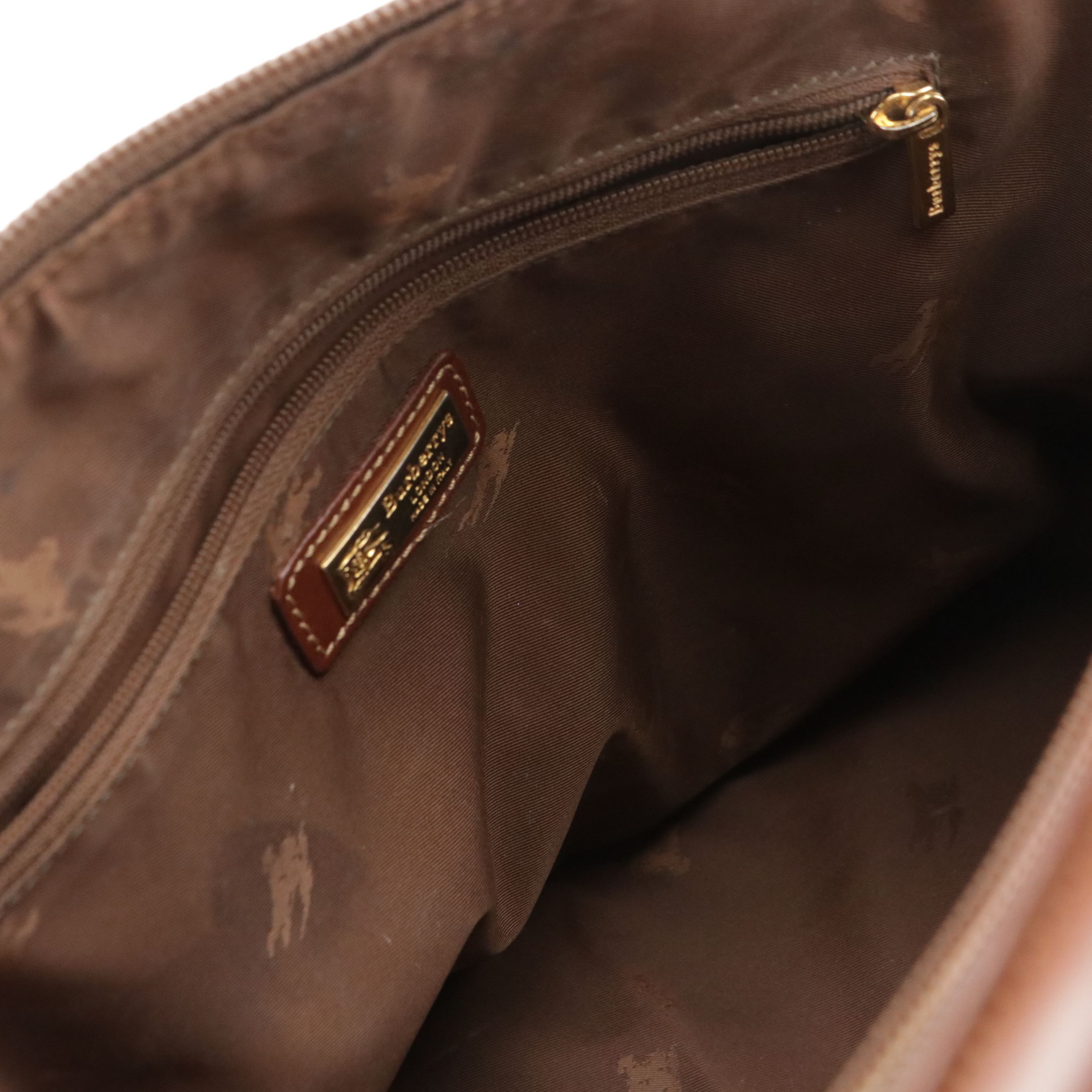 Burberrys Top Handle Dome Satchel Bag in Haymarket Check Canvas and Leather