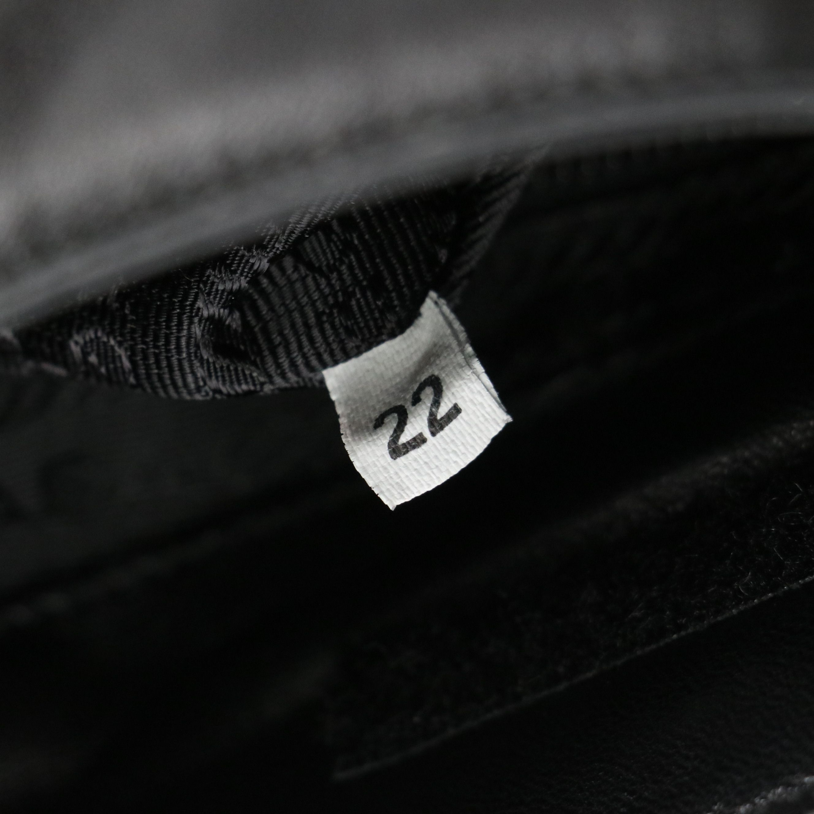 Prada Metal Strap Hobo Shoulder Bag in Black Nappa Leather