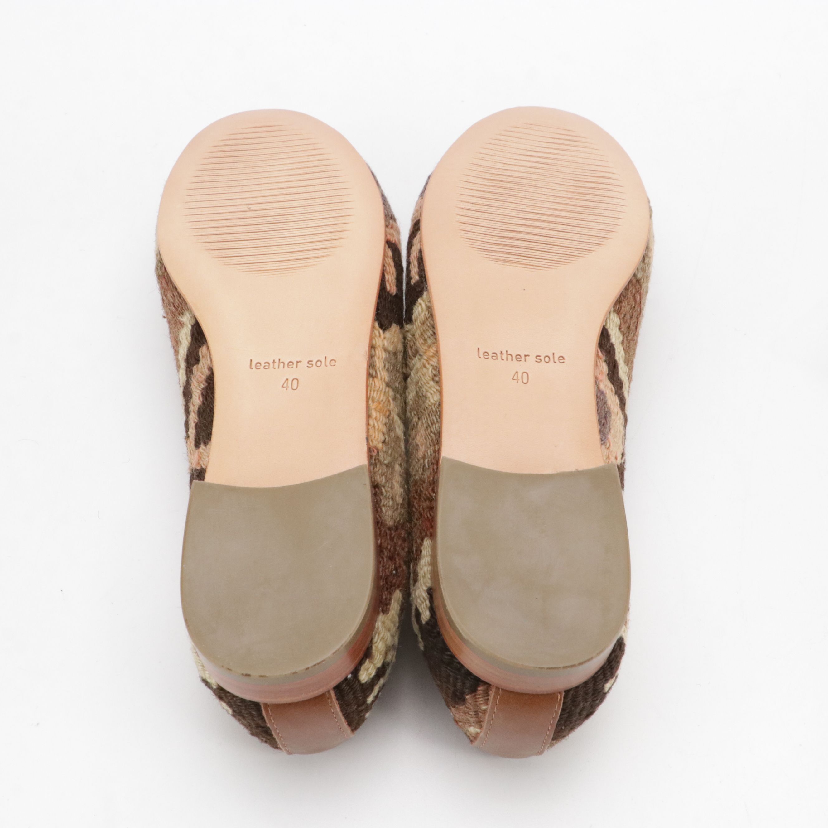 Ocelot Market Carpet Loafers in Brown Wool