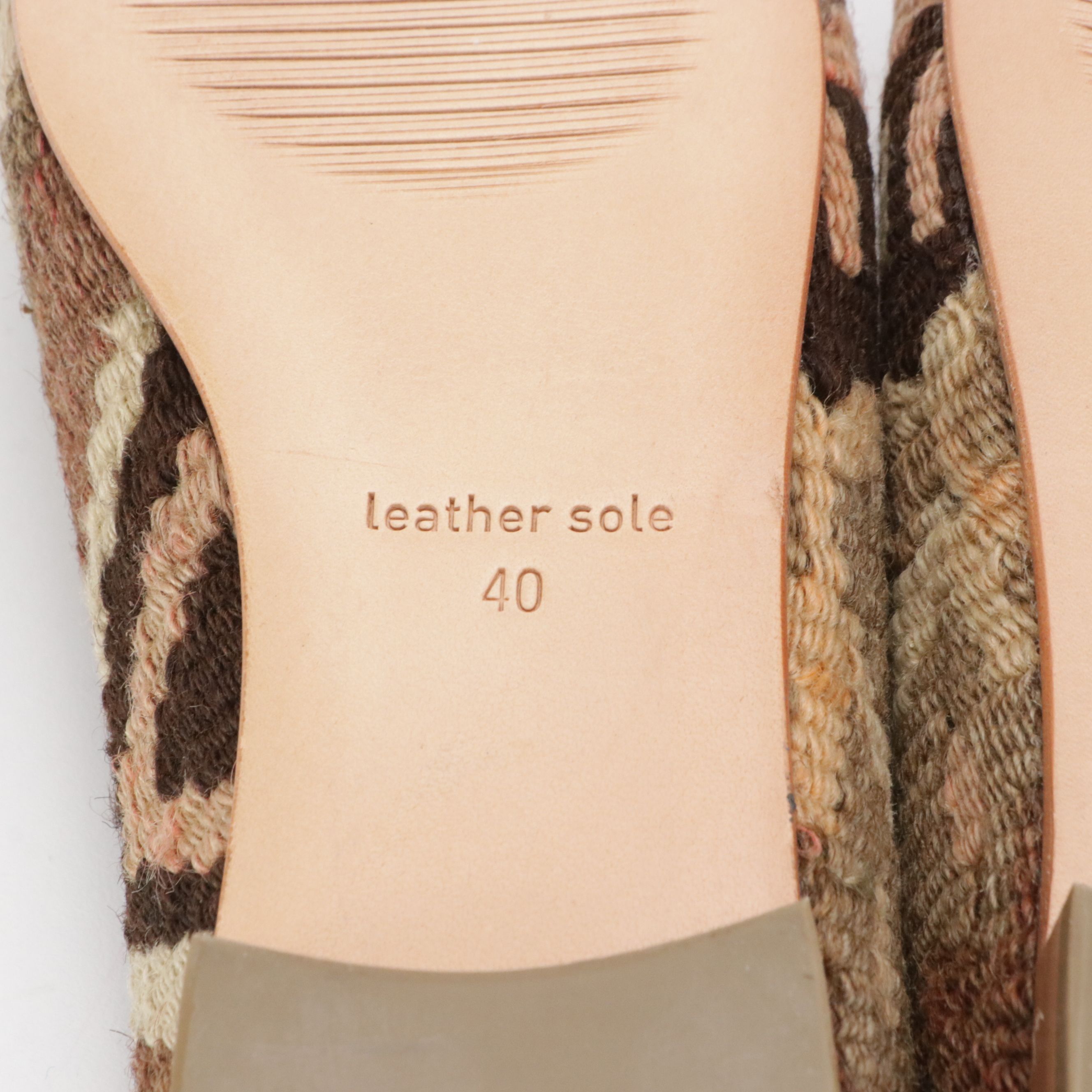 Ocelot Market Carpet Loafers in Brown Wool