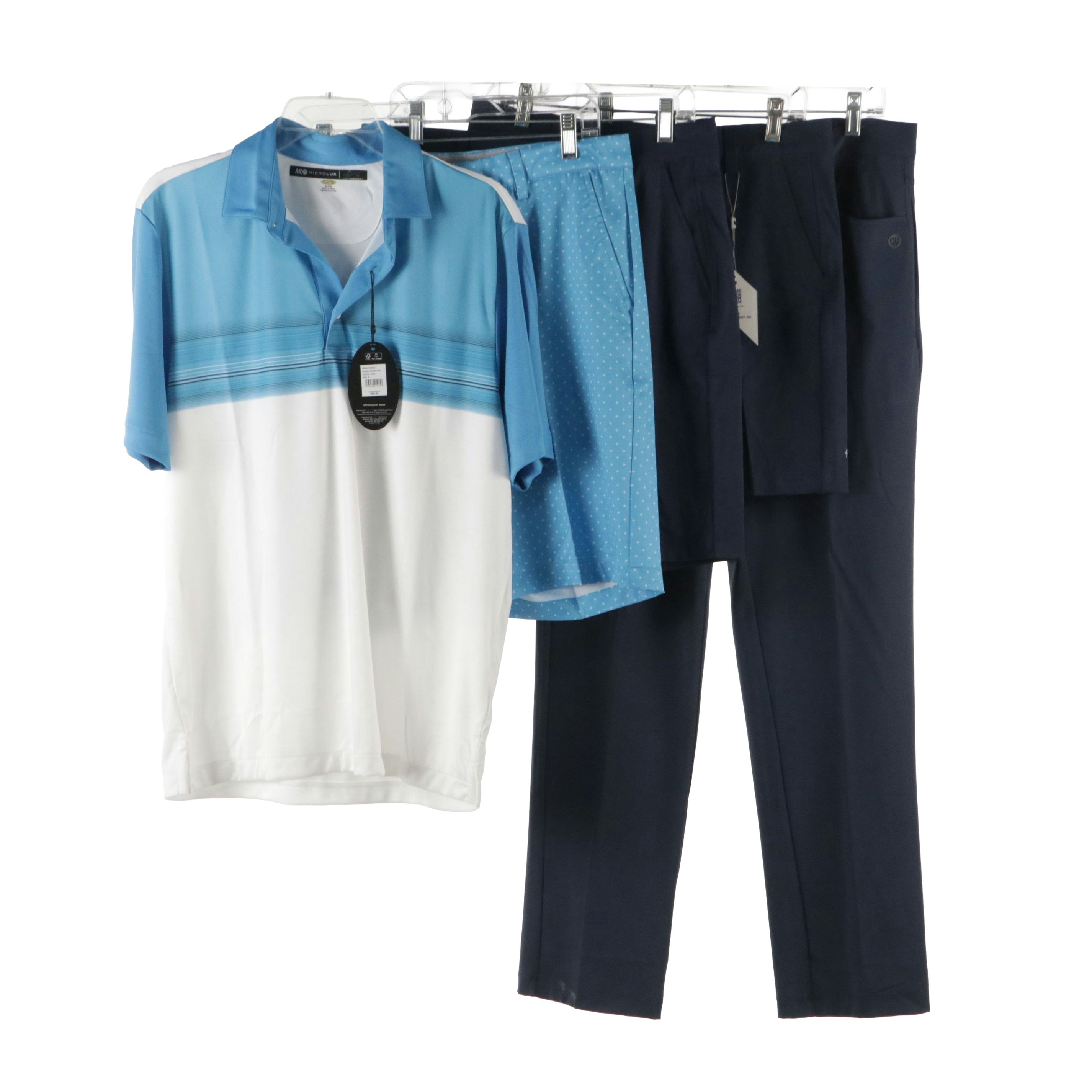 Men's Golf Polo Shirt, Shorts and Pants from Greg Norman, Graham Luxe & More