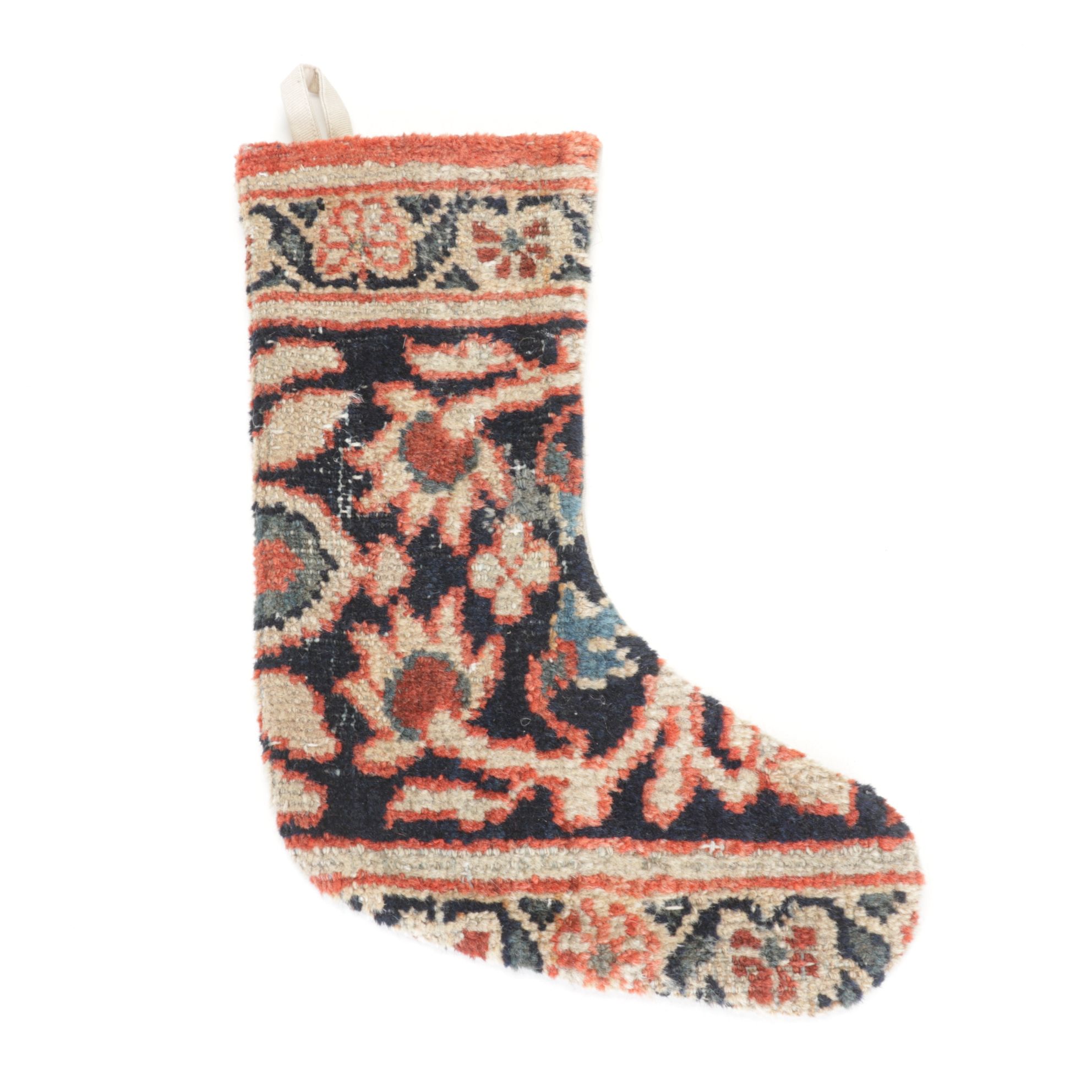 Hand-Pieced Kilim Rug Remnant Christmas Stockings