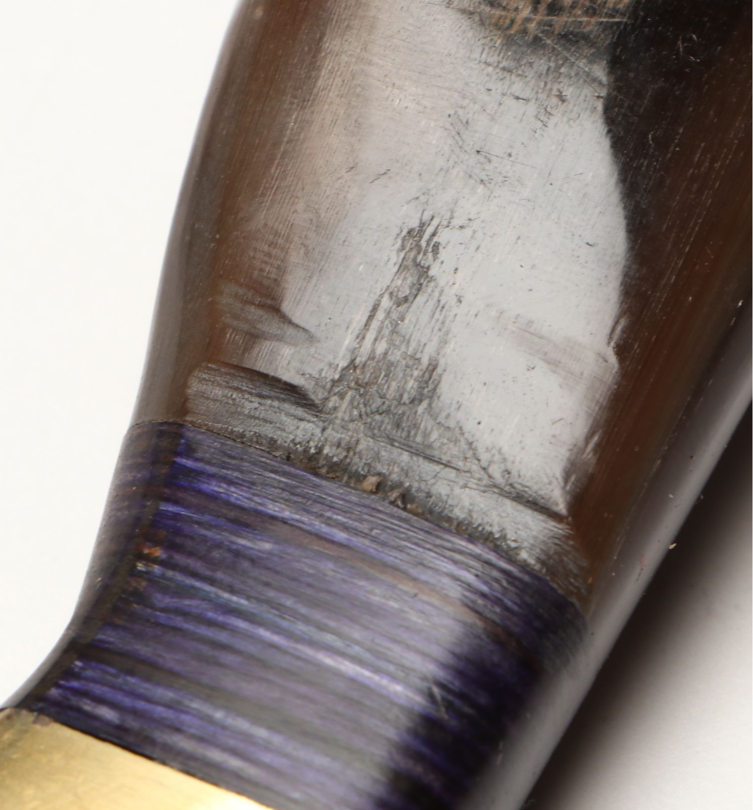 Damascus Steel Skinner and Hunting Knives in Leather Scabbards