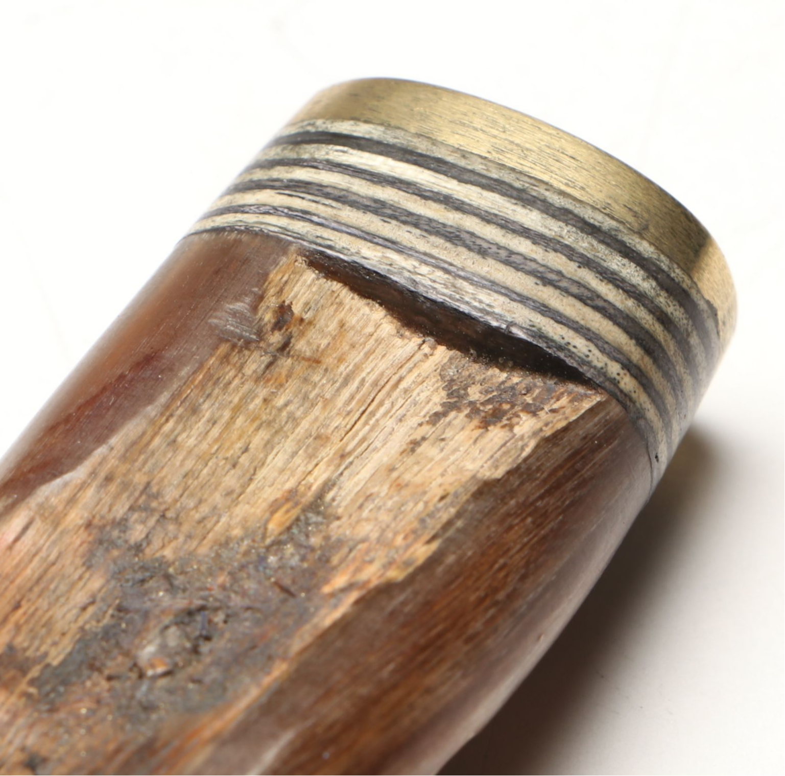 Damascus Steel Skinner and Hunting Knives in Leather Scabbards