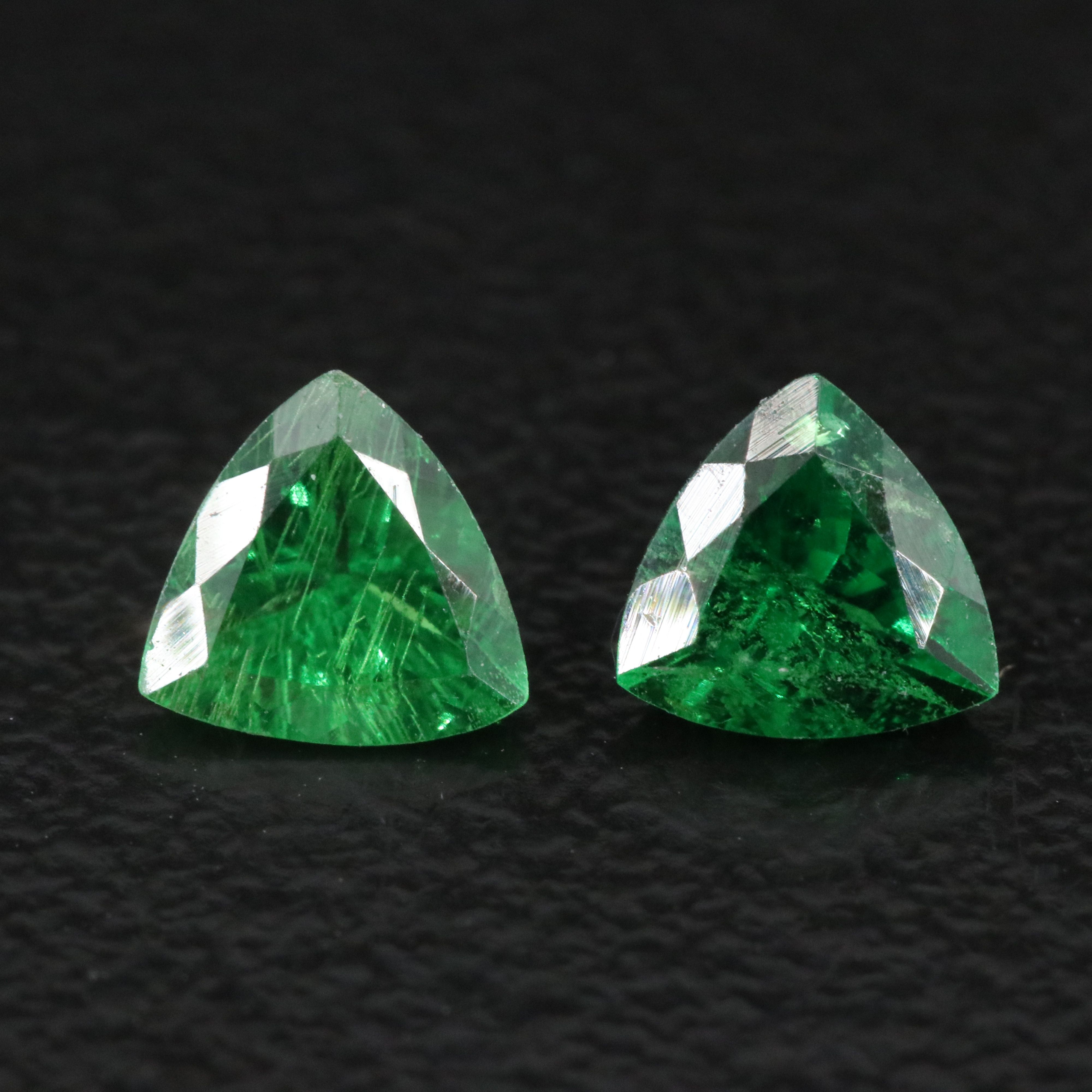 Loose 0.98 CTW Tsavorite Pair