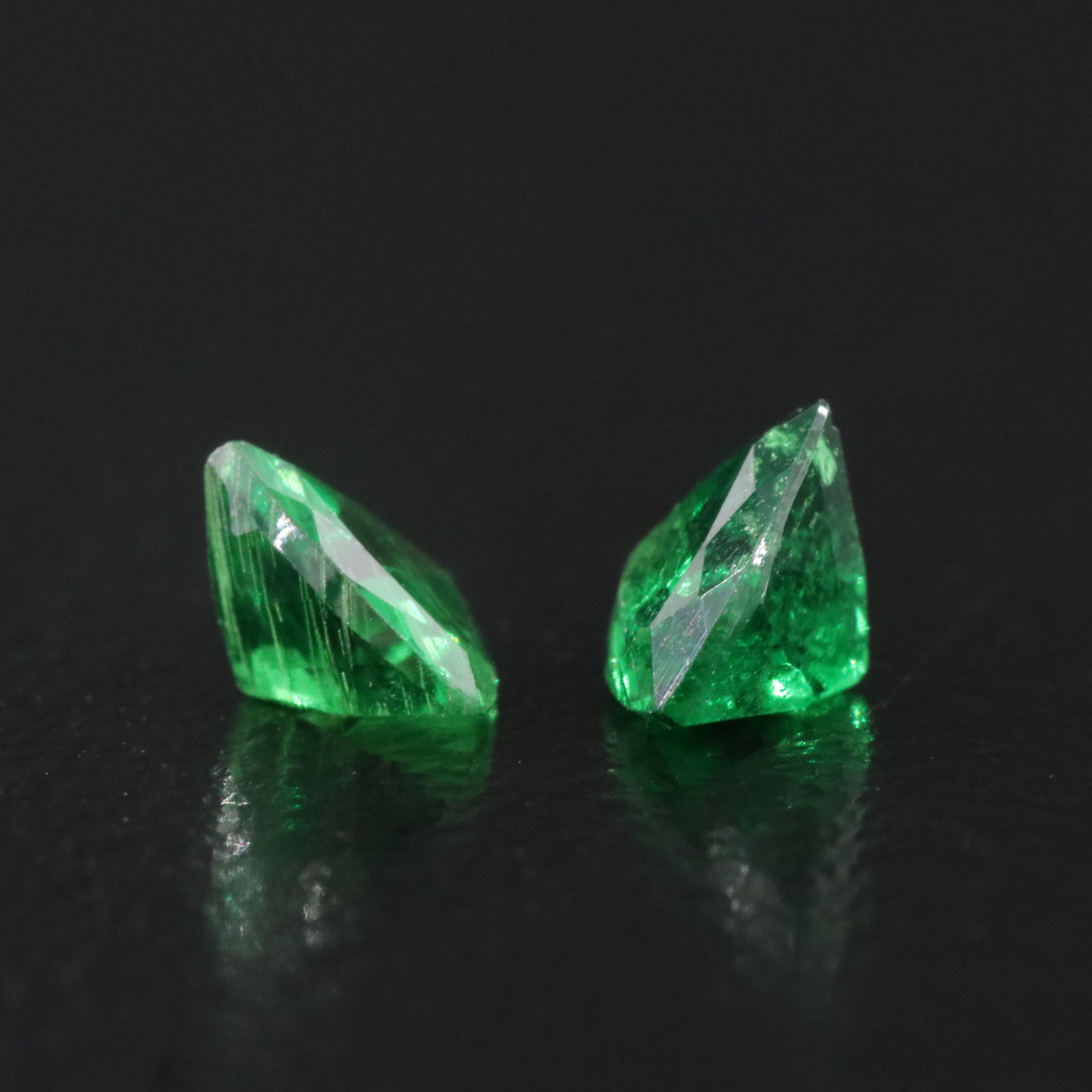 Loose 0.98 CTW Tsavorite Pair