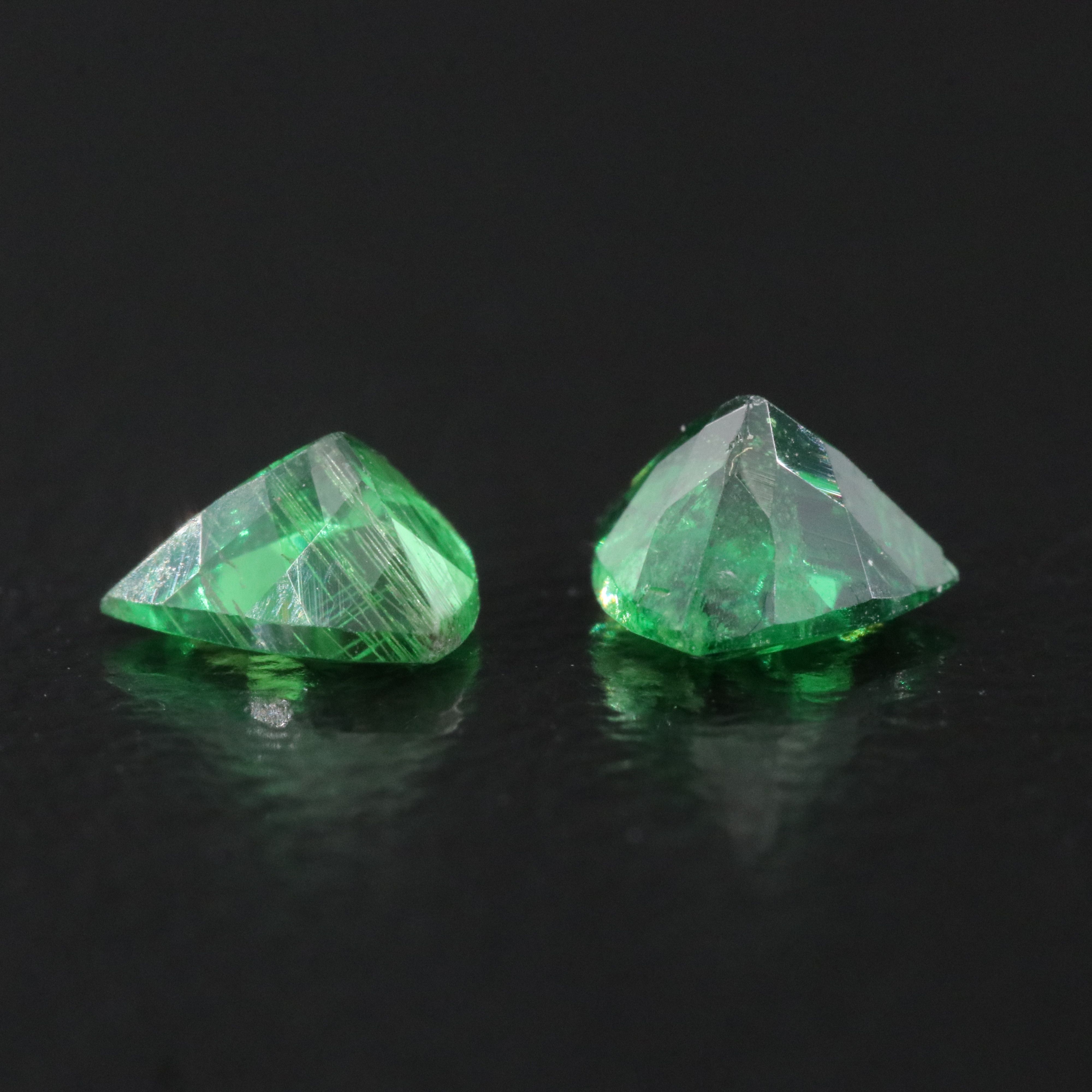Loose 0.98 CTW Tsavorite Pair