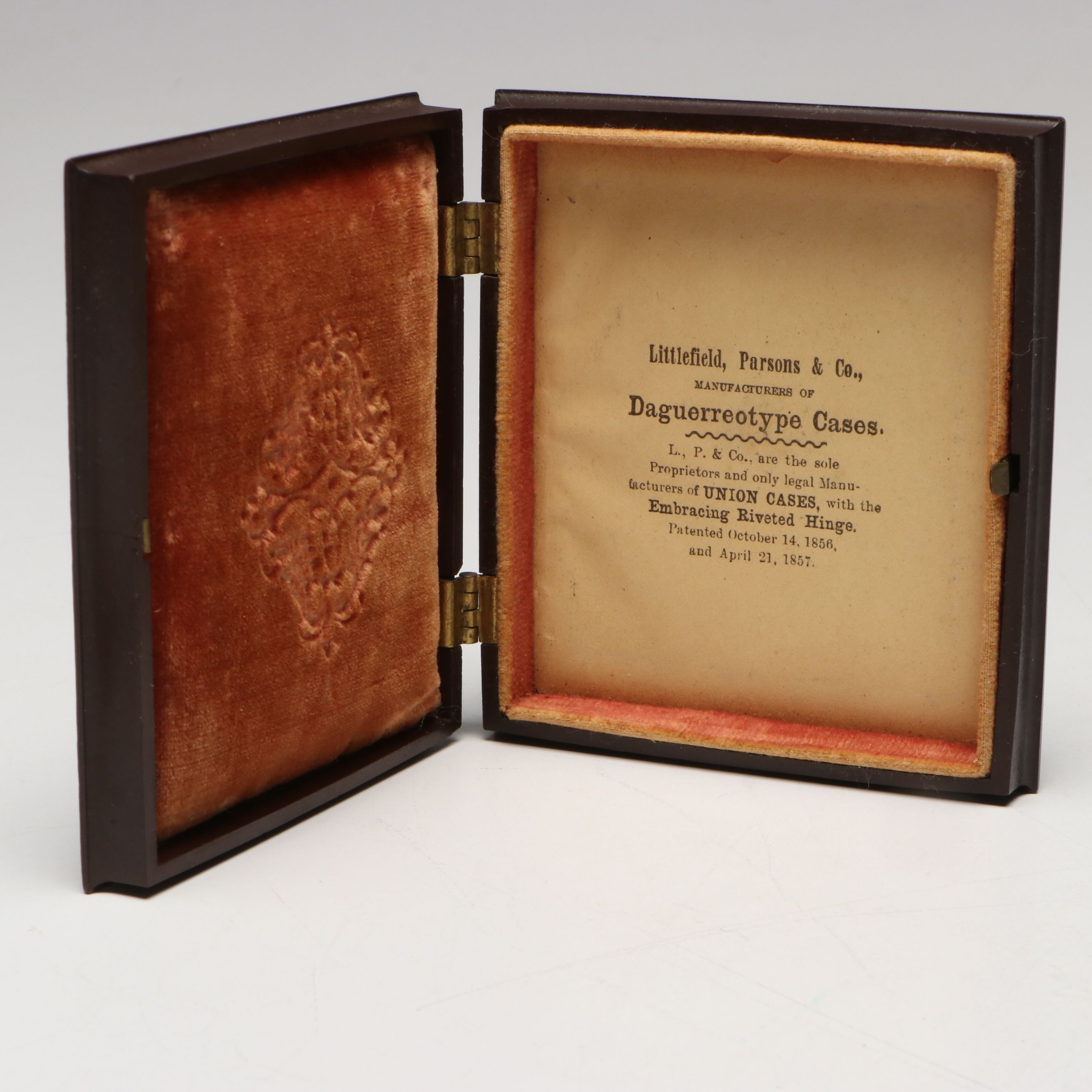 Daguerreotype Portrait of Girl in Union Case with Velvet Lining, Mid-19th C.