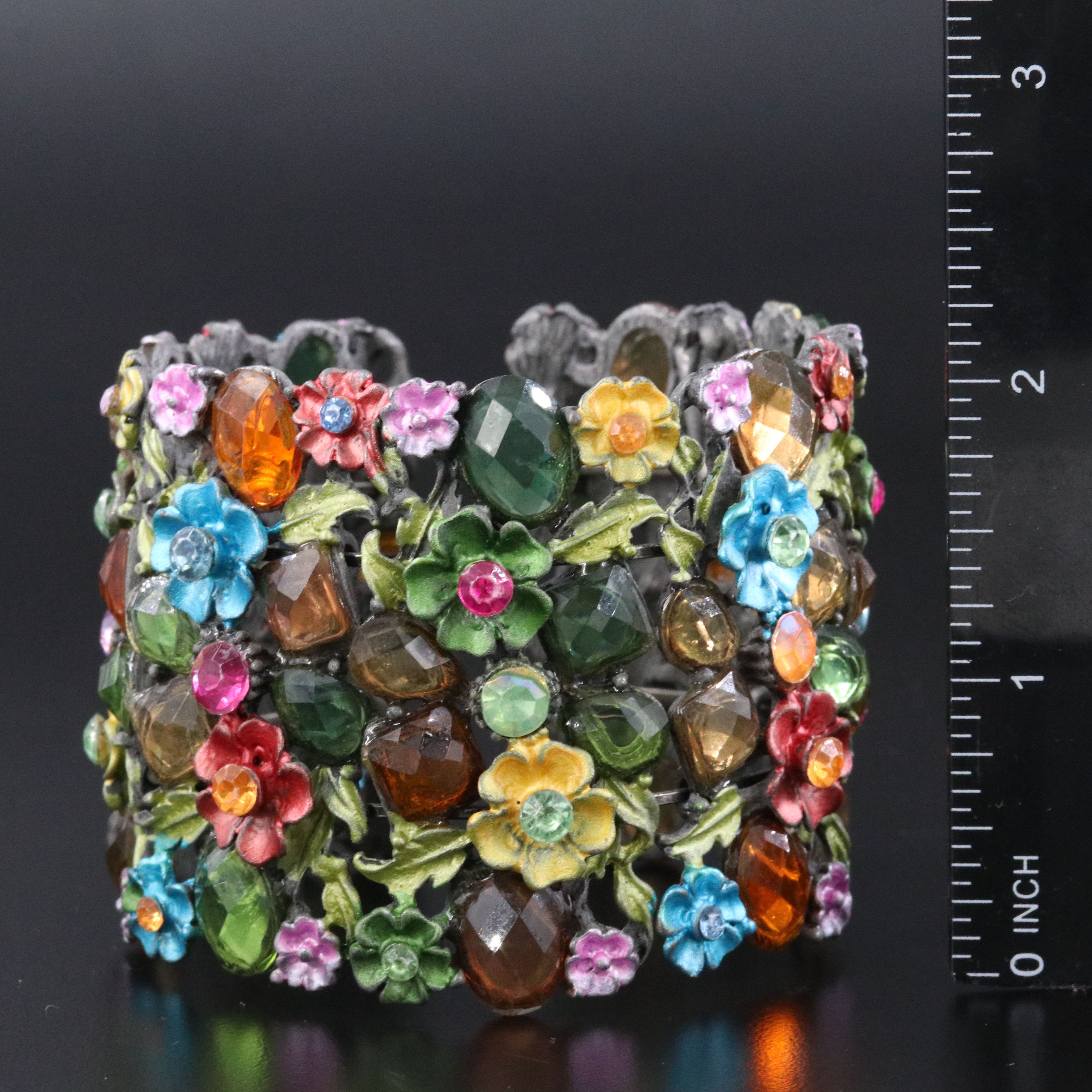 Bracelet Collection Including Floral, Bees and Snake