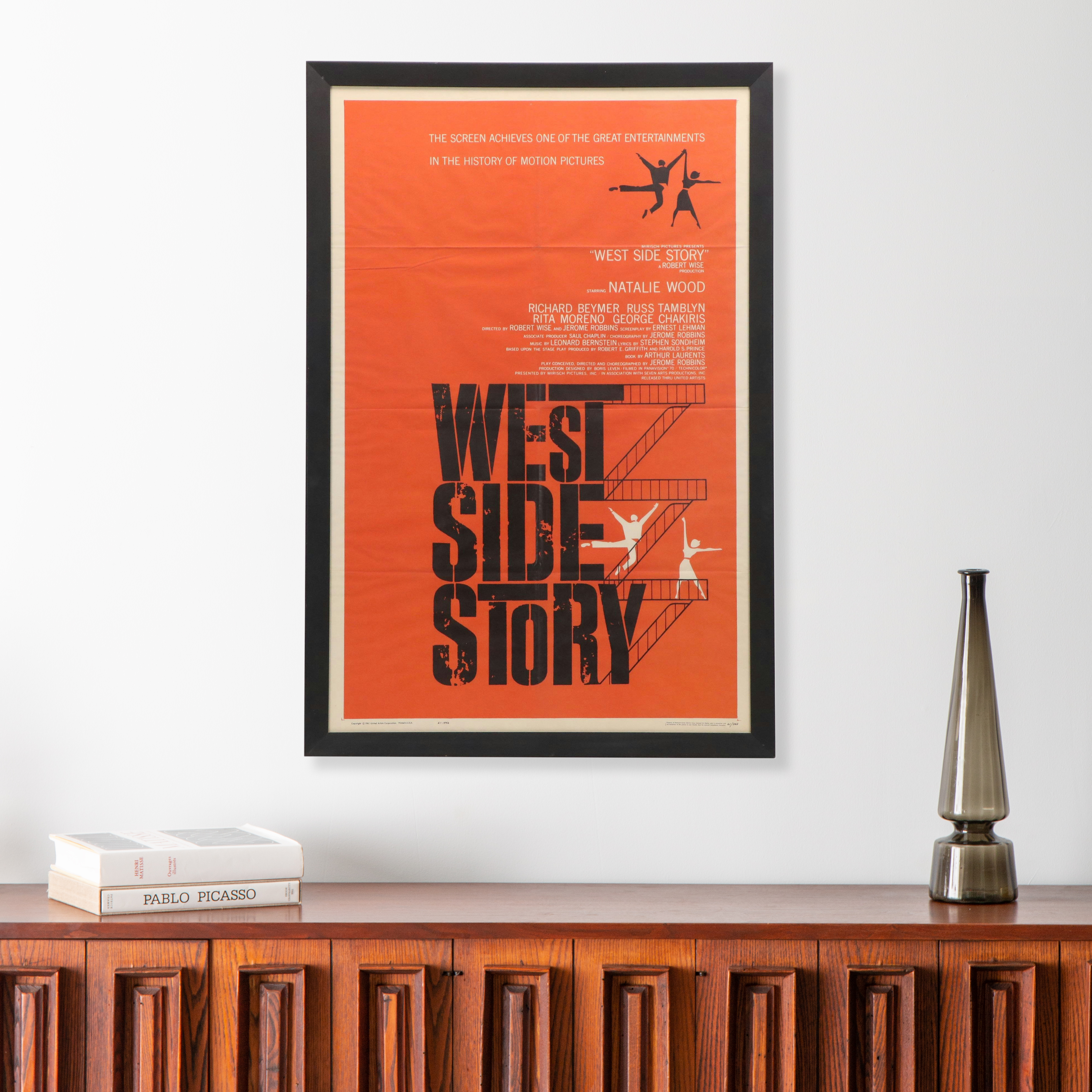 "West Side Story" Color Lithograph Movie Poster, 1961