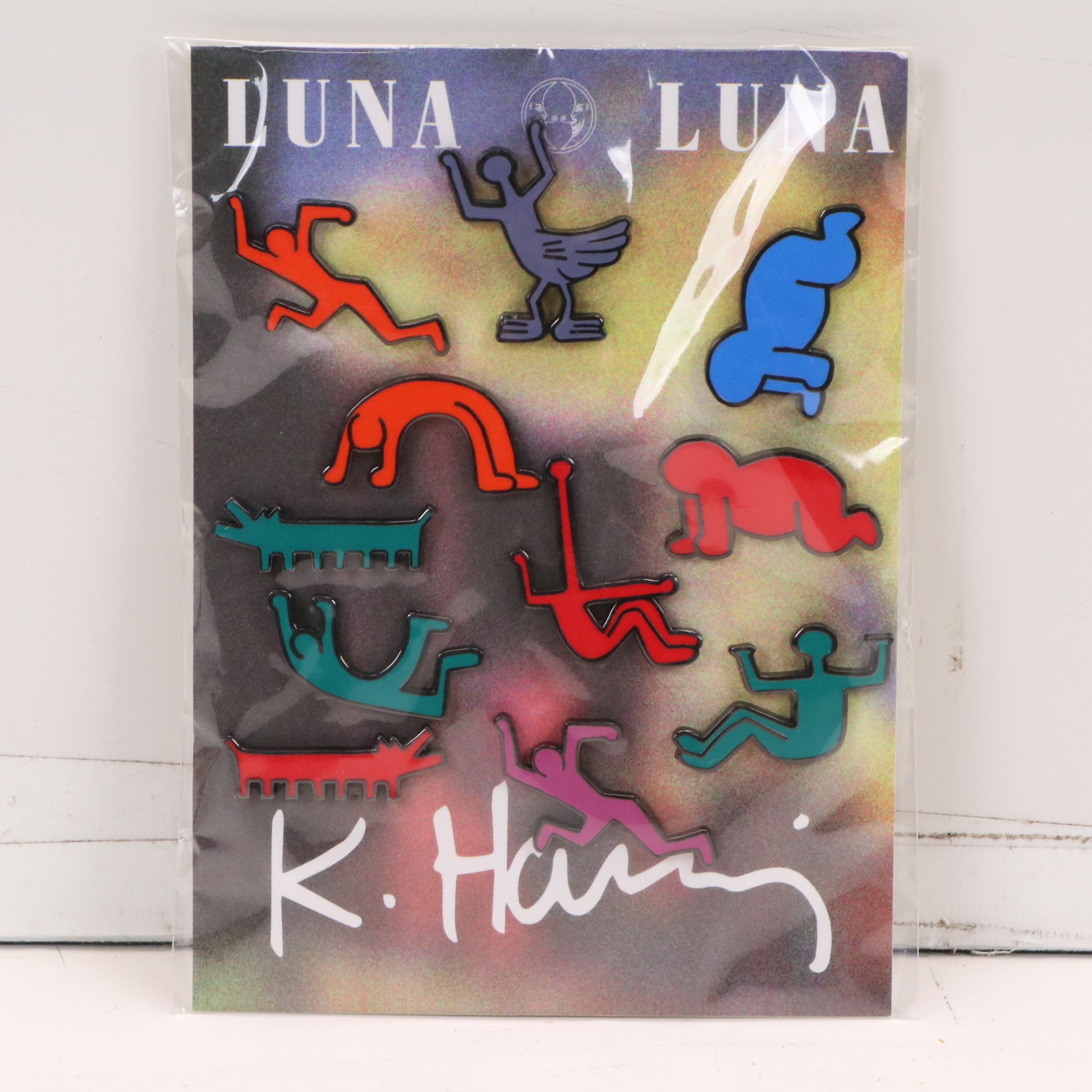 Luna Luna Enamel Pins After Haring, Lichtenstein, and Basquiat, 21st Century