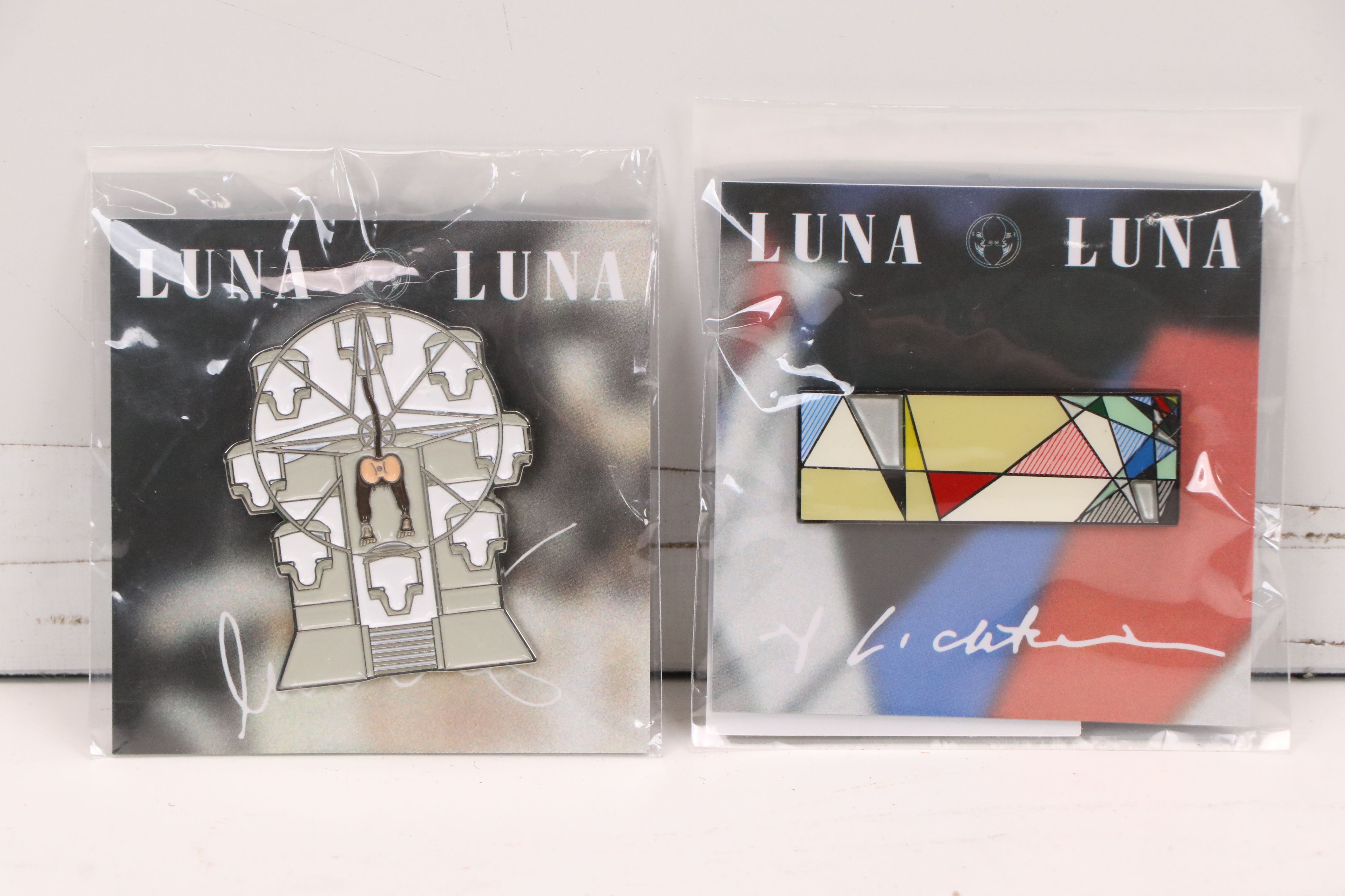 Luna Luna Enamel Pins After Haring, Lichtenstein, and Basquiat, 21st Century