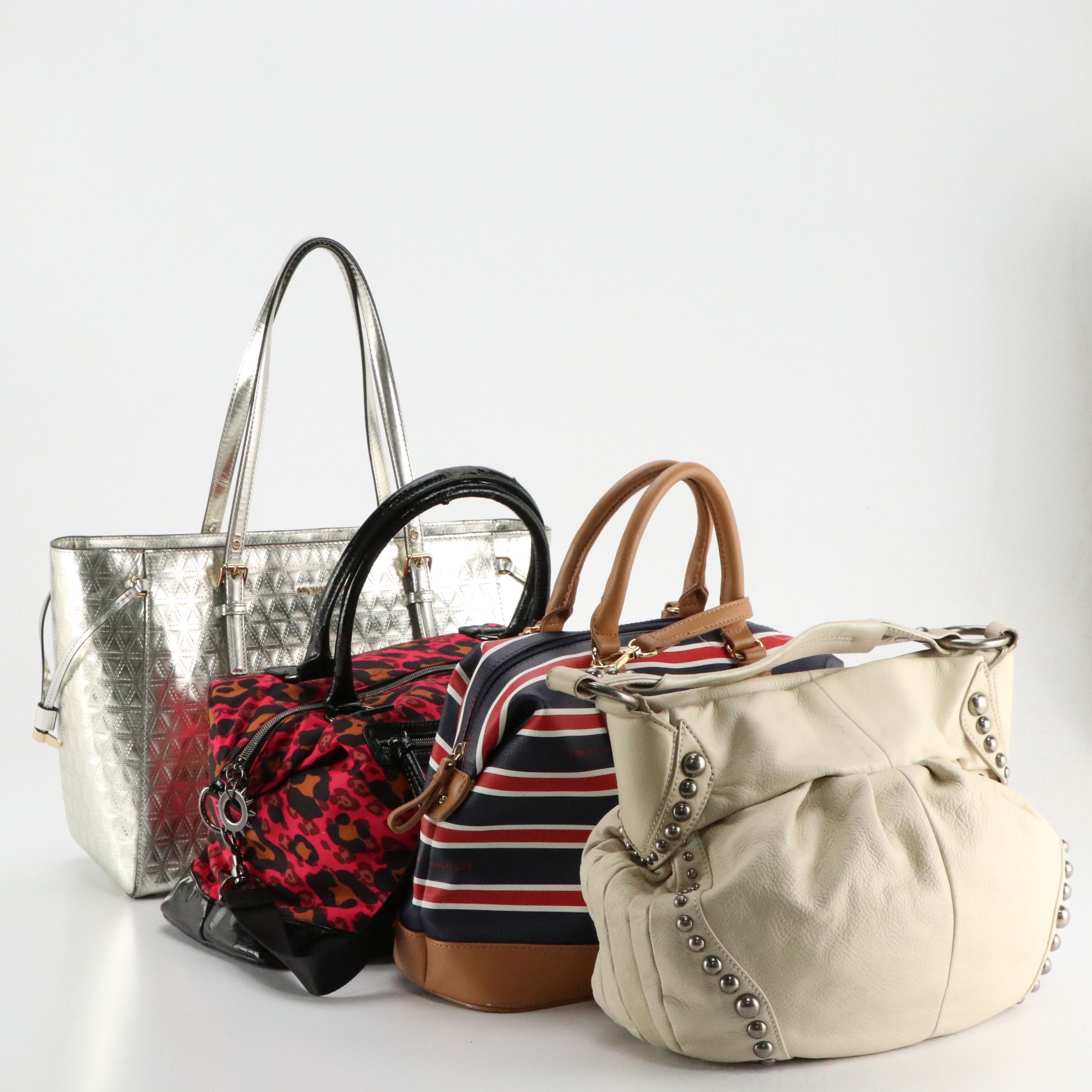 Michael Kors Voyager Specchio Metallic Tote, Betsey Johnson Leopard Bag, More