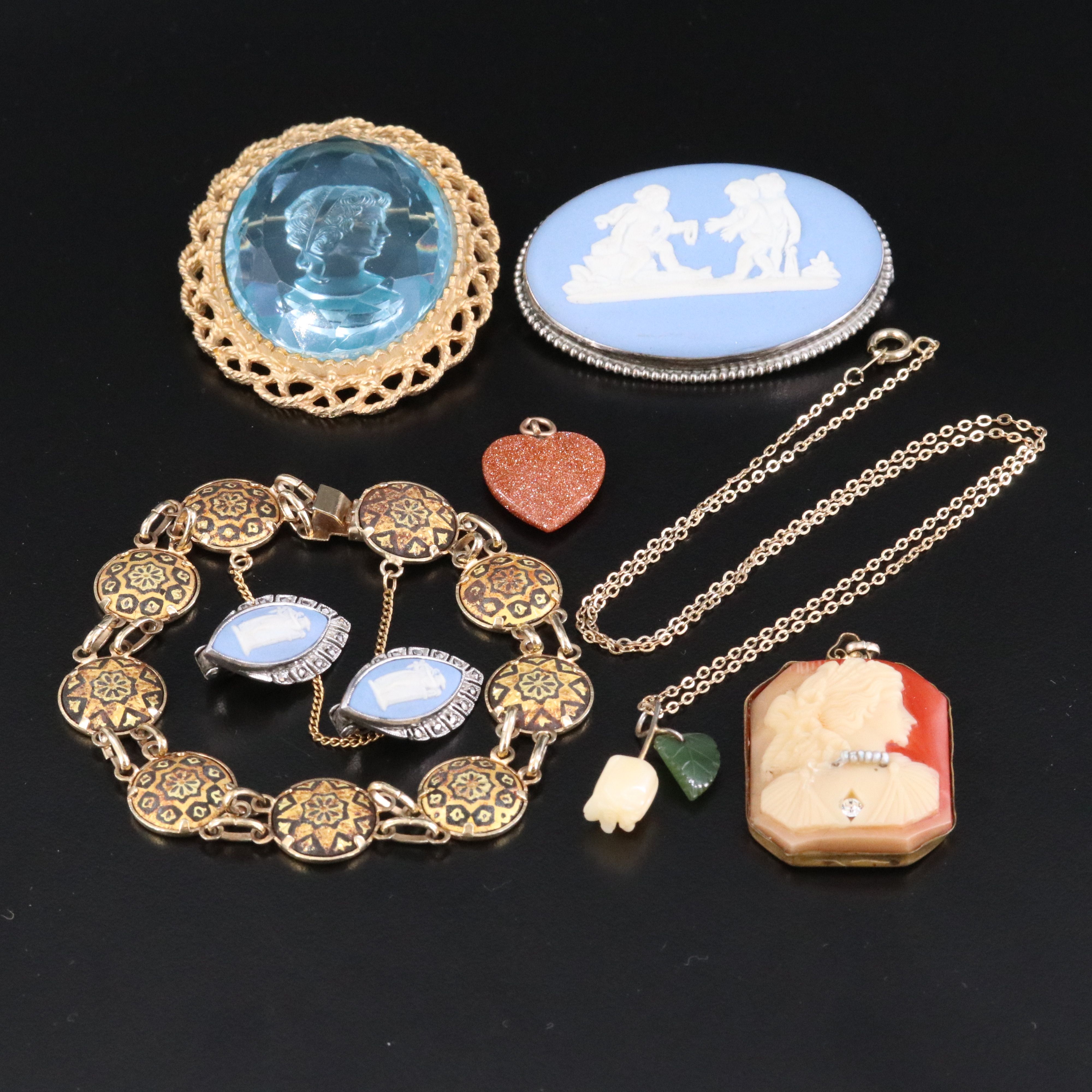 Sterling Wedgwood and Cameos Featured in Jewelry Collection
