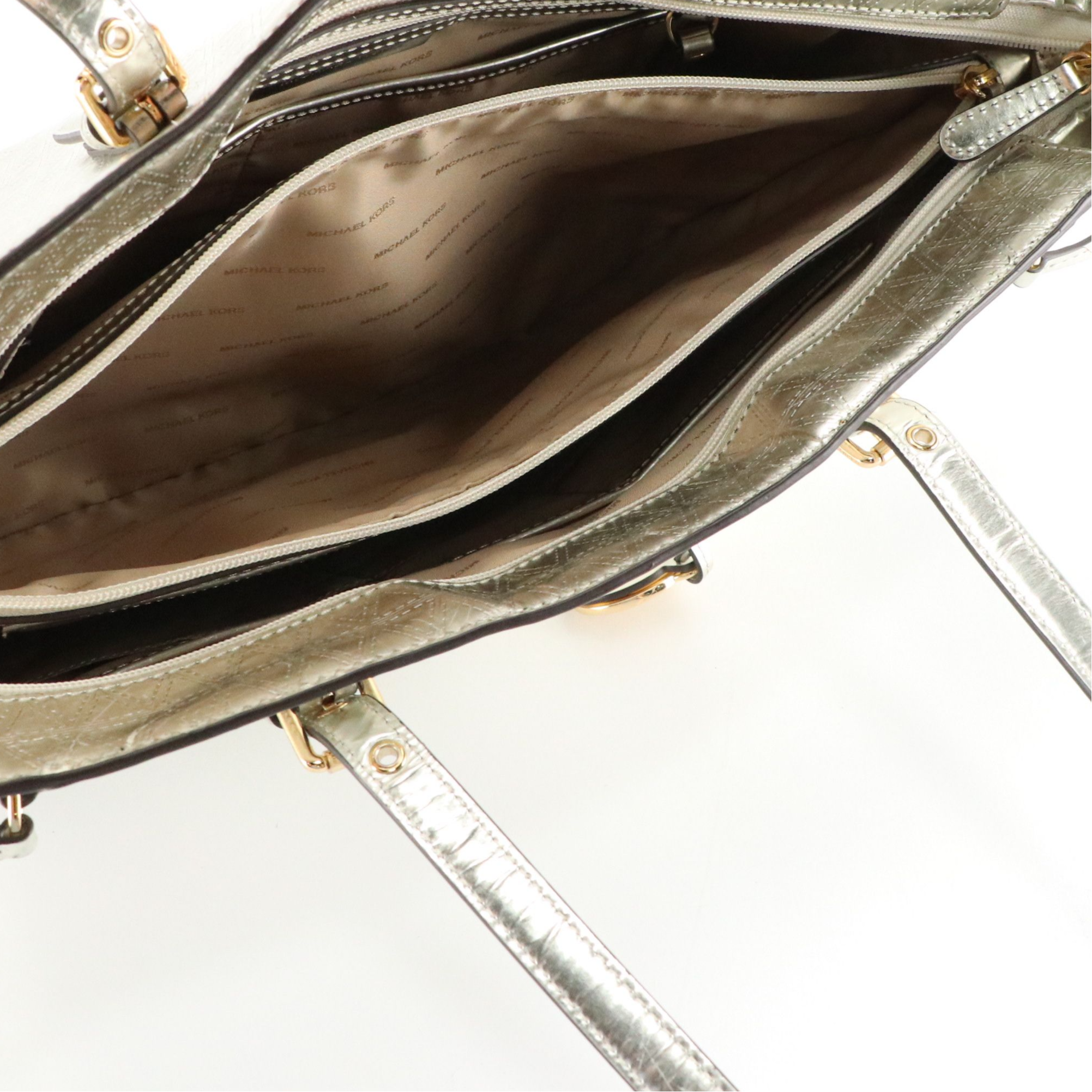 Michael Kors Voyager Specchio Metallic Tote, Betsey Johnson Leopard Bag, More