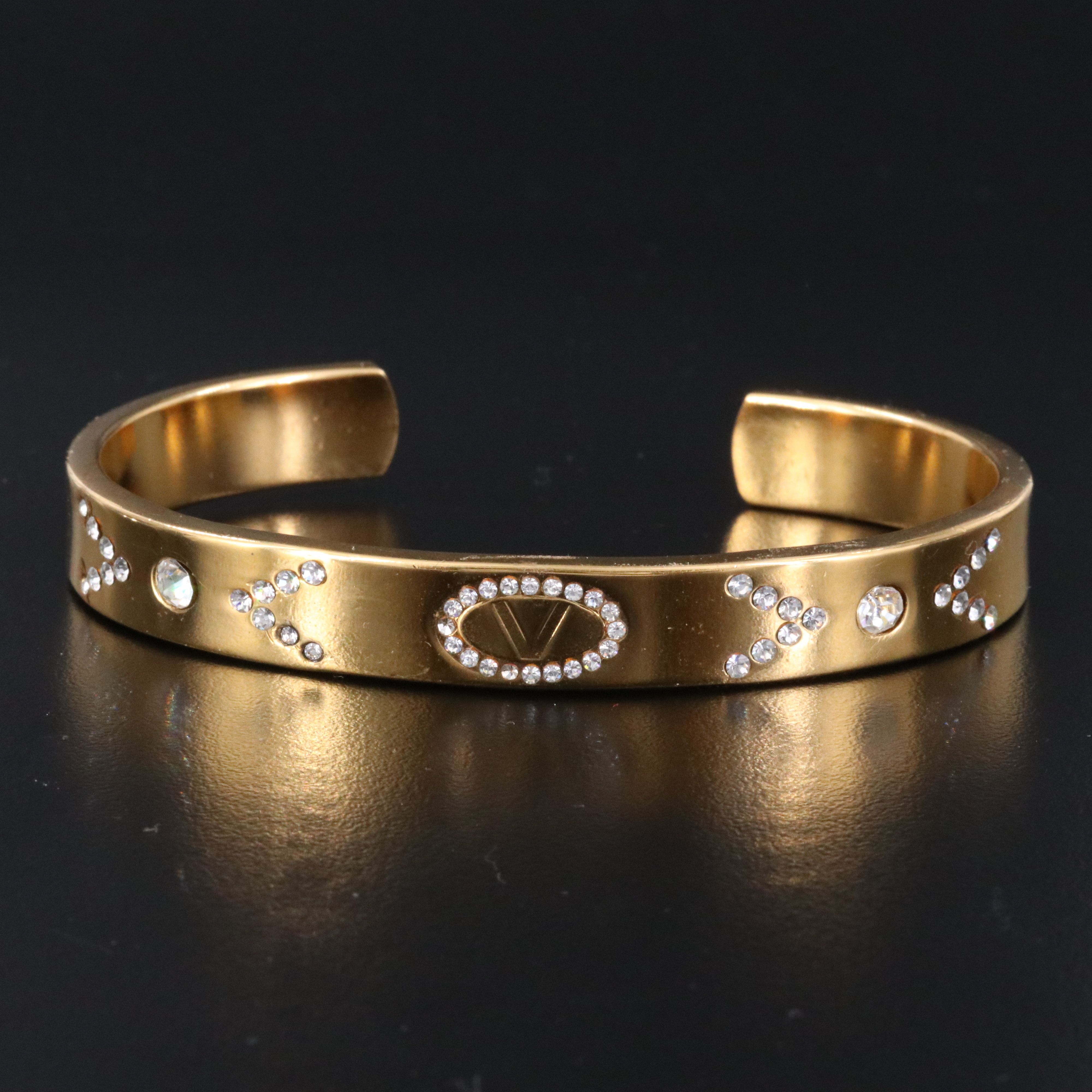 Valentino V Crystal Cuff