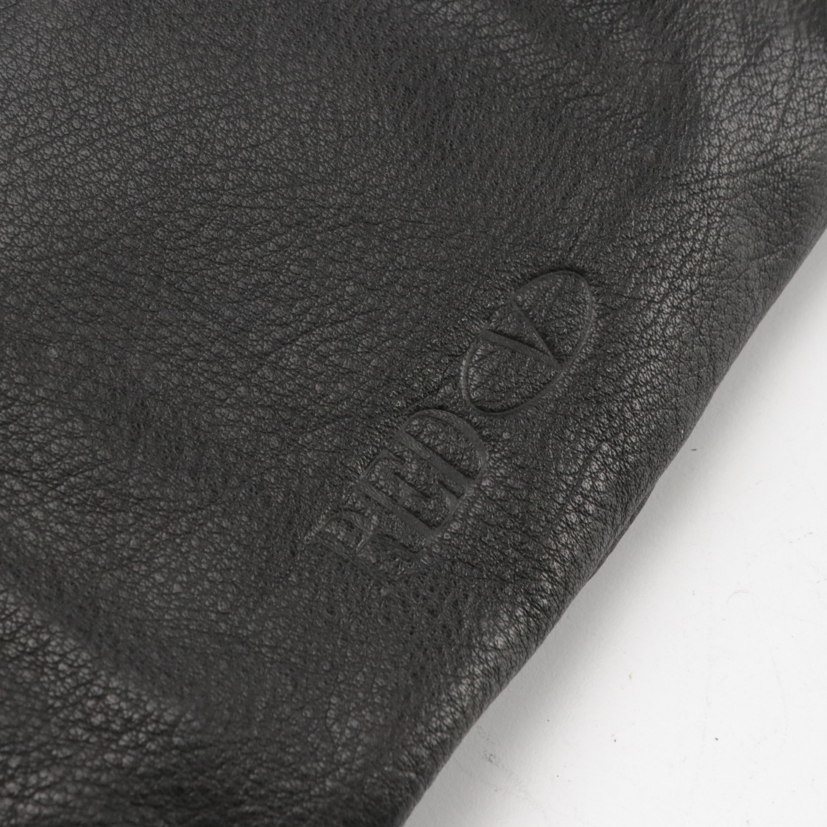 Valentino Garavani RED V Bow Wristlet in Black Calfskin Leather, With Tag