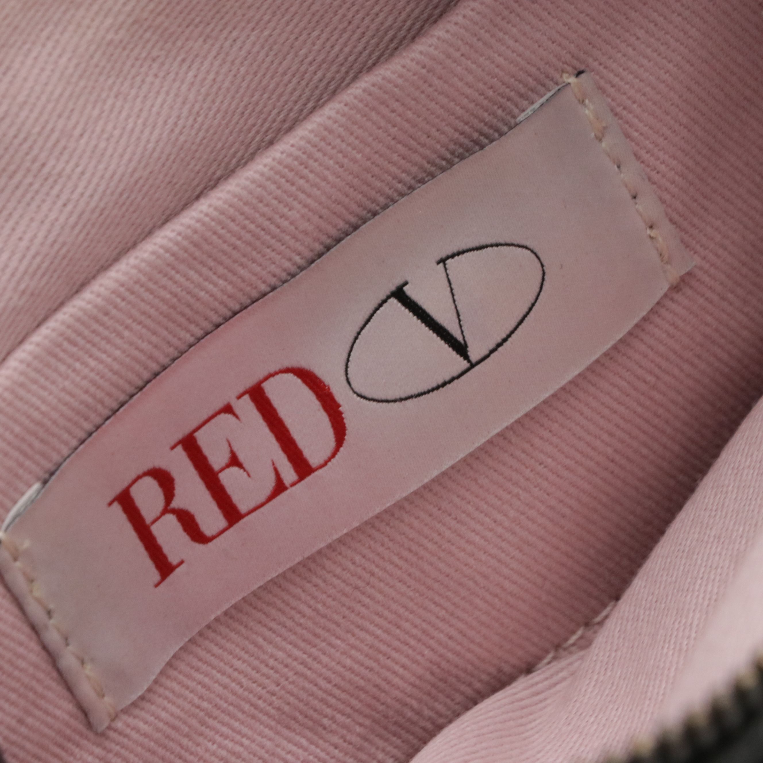 Valentino Garavani RED V Bow Wristlet in Black Calfskin Leather, With Tag