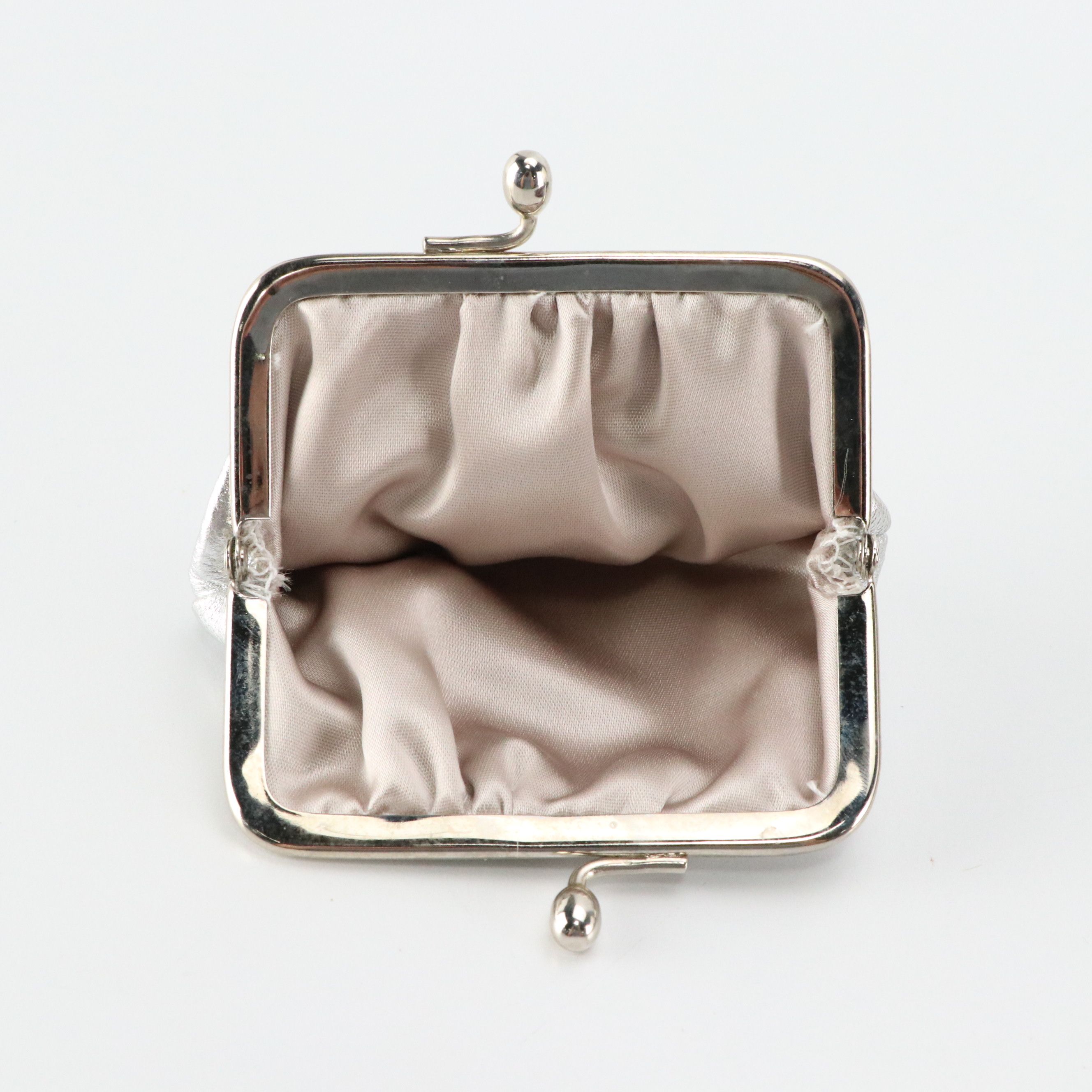 Judith Leiber Crystal Minaudière with Gemstone Clasp and Accessories