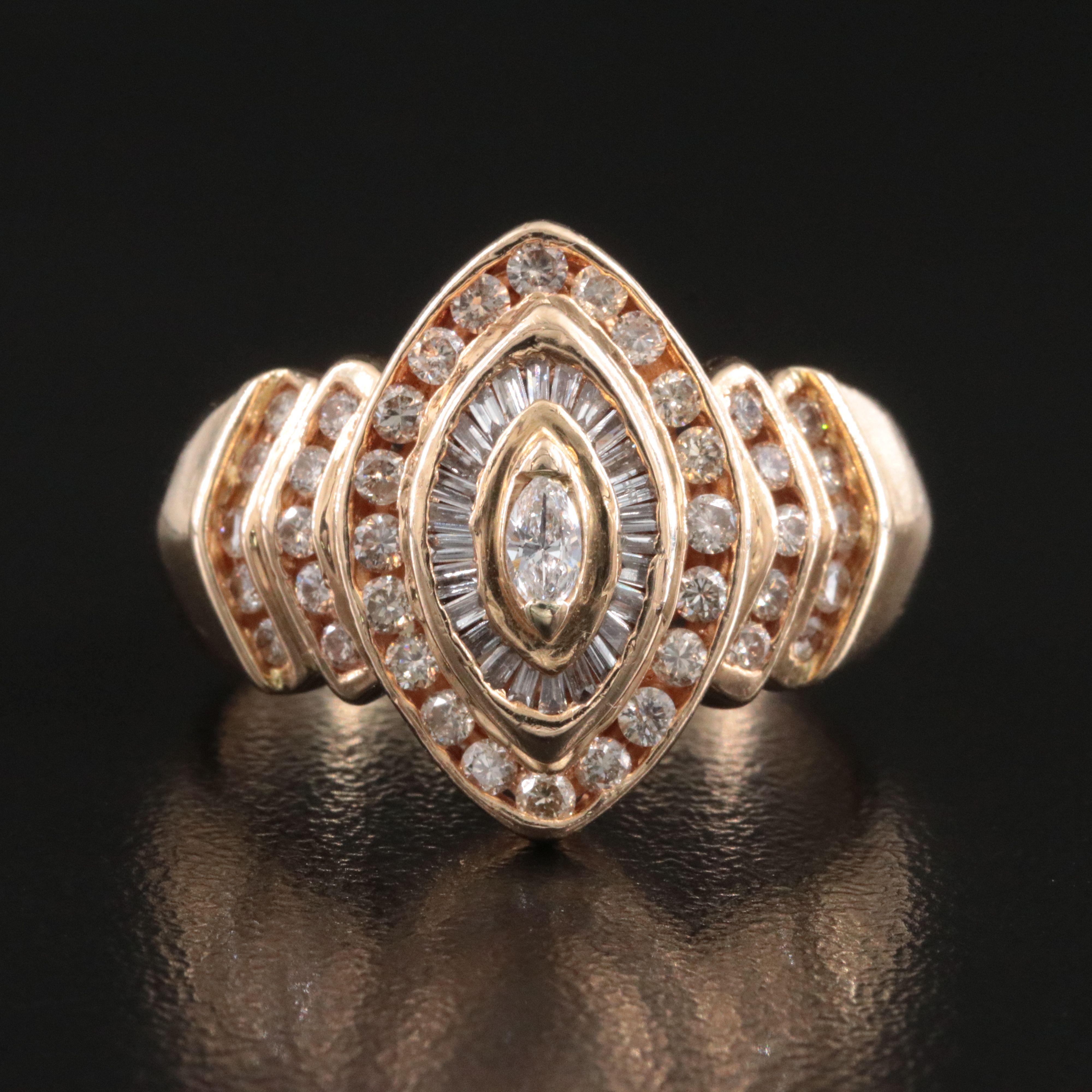 14K 1.00 CTW Diamond Ring