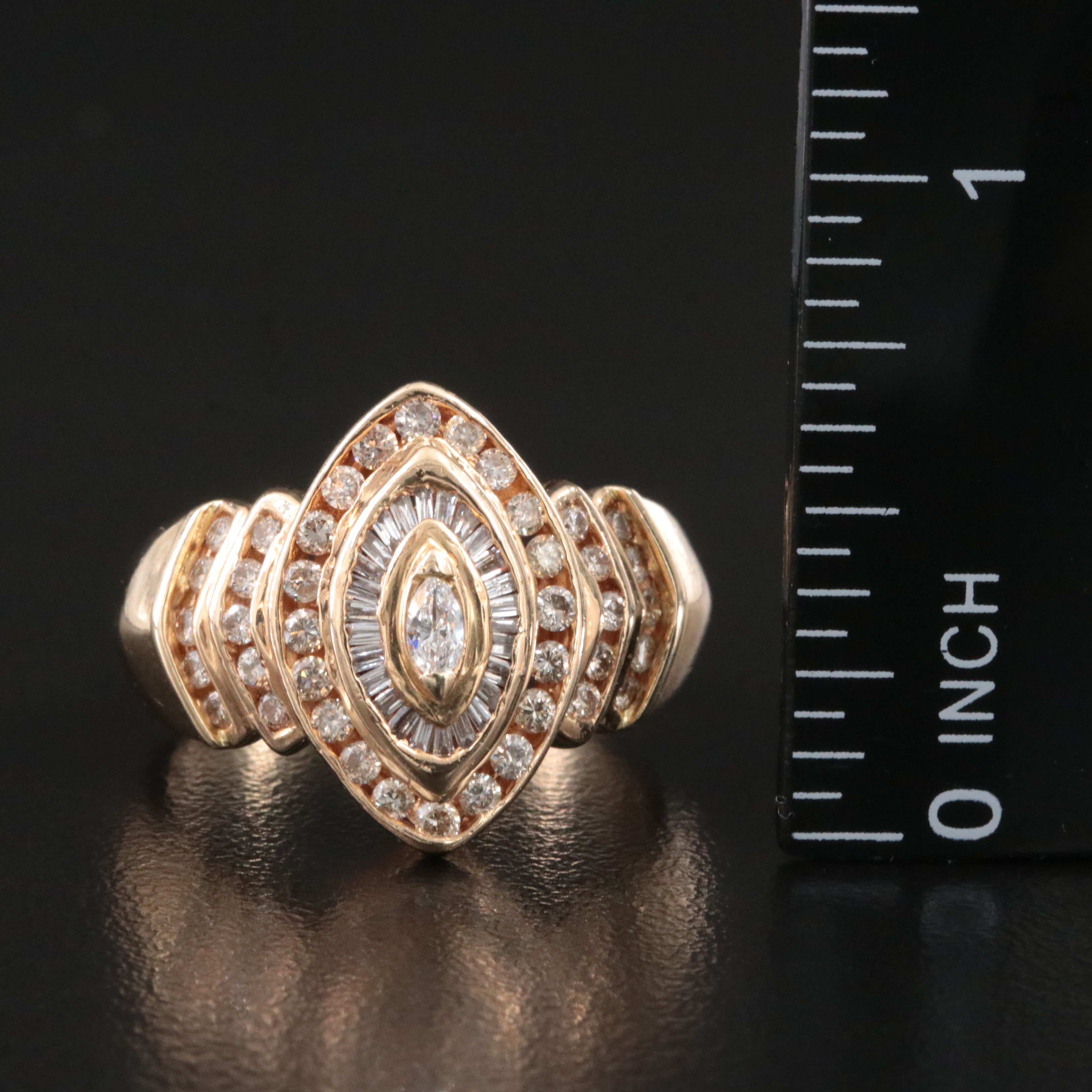 14K 1.00 CTW Diamond Ring