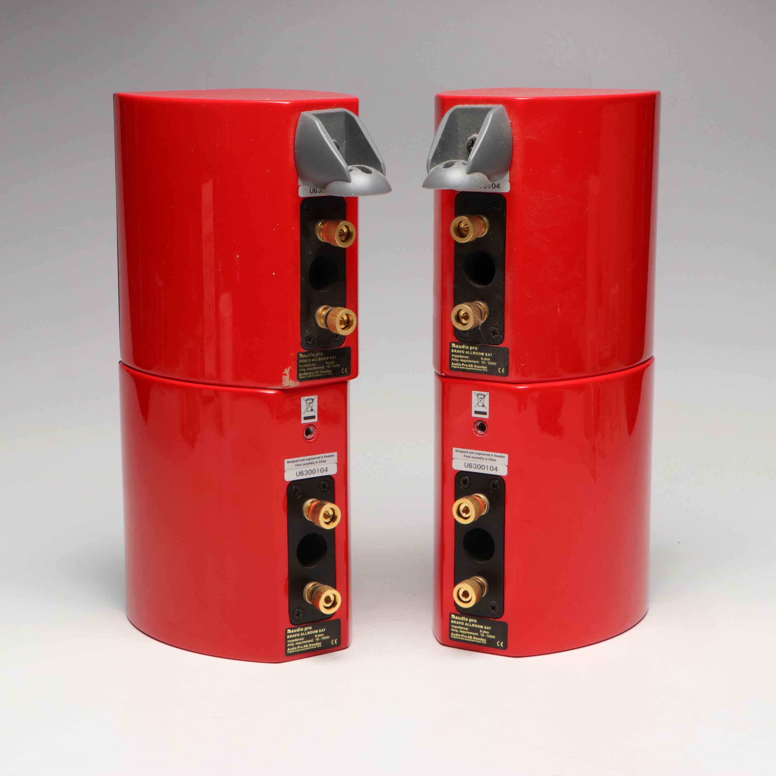 Swedish Modern Audio Pro "Bravo Allroom SAT" Surround Sound Speakers