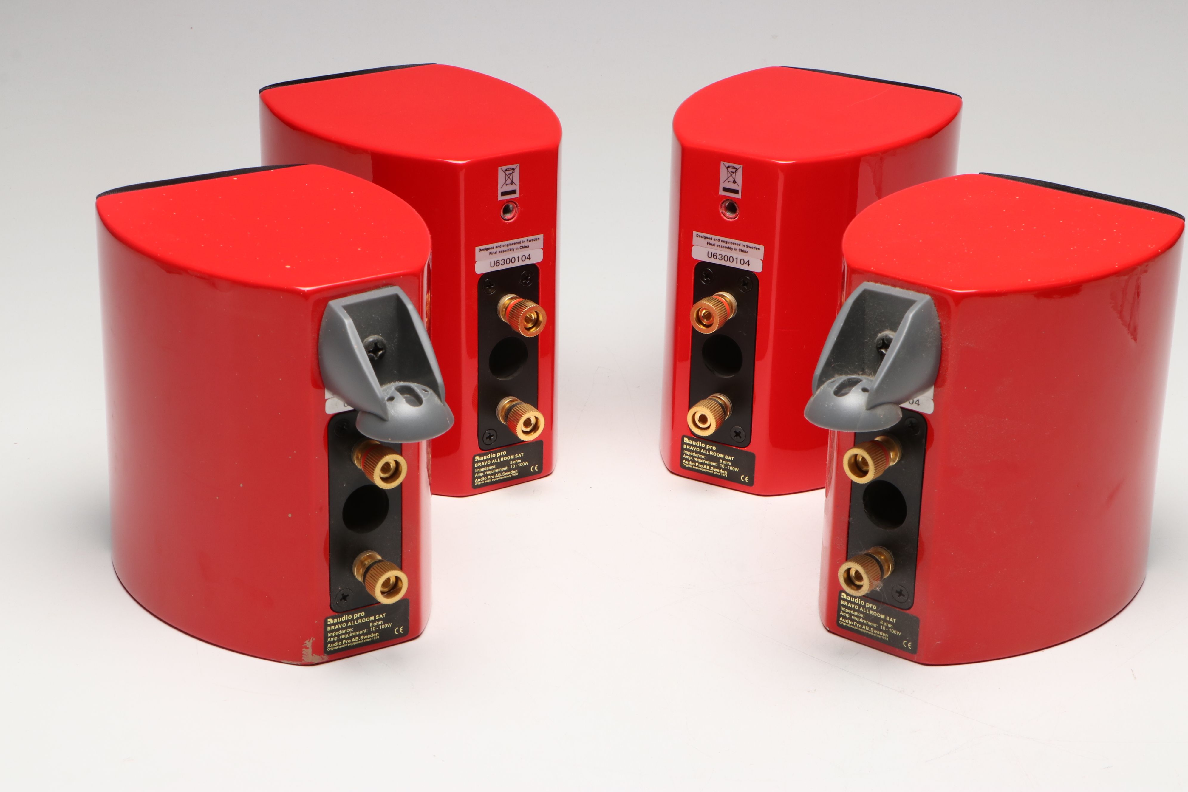 Swedish Modern Audio Pro "Bravo Allroom SAT" Surround Sound Speakers