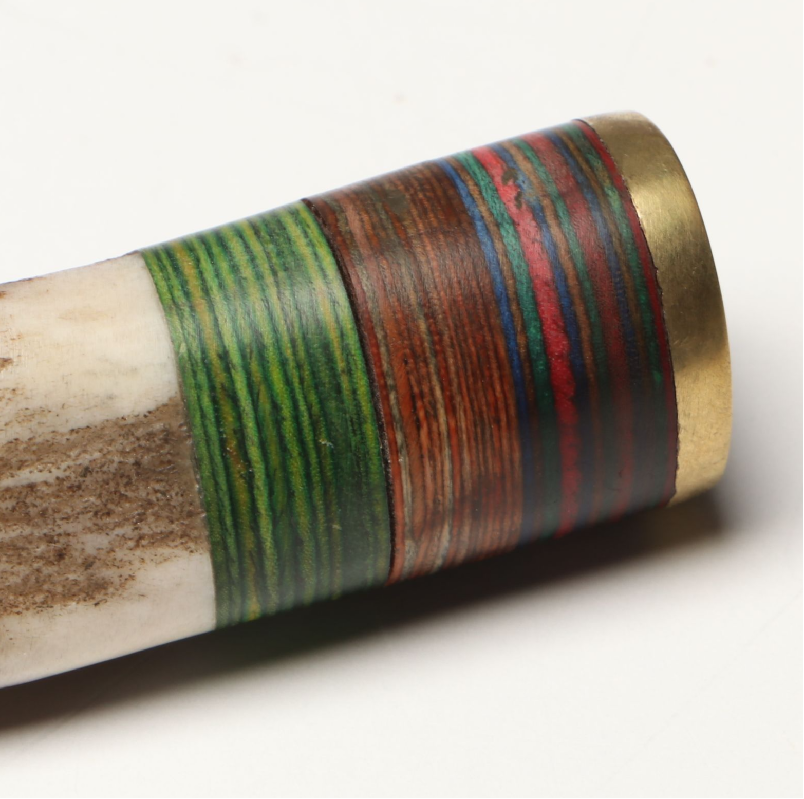 Damascus Steel Skinner and Hunting Knives in Leather Scabbards