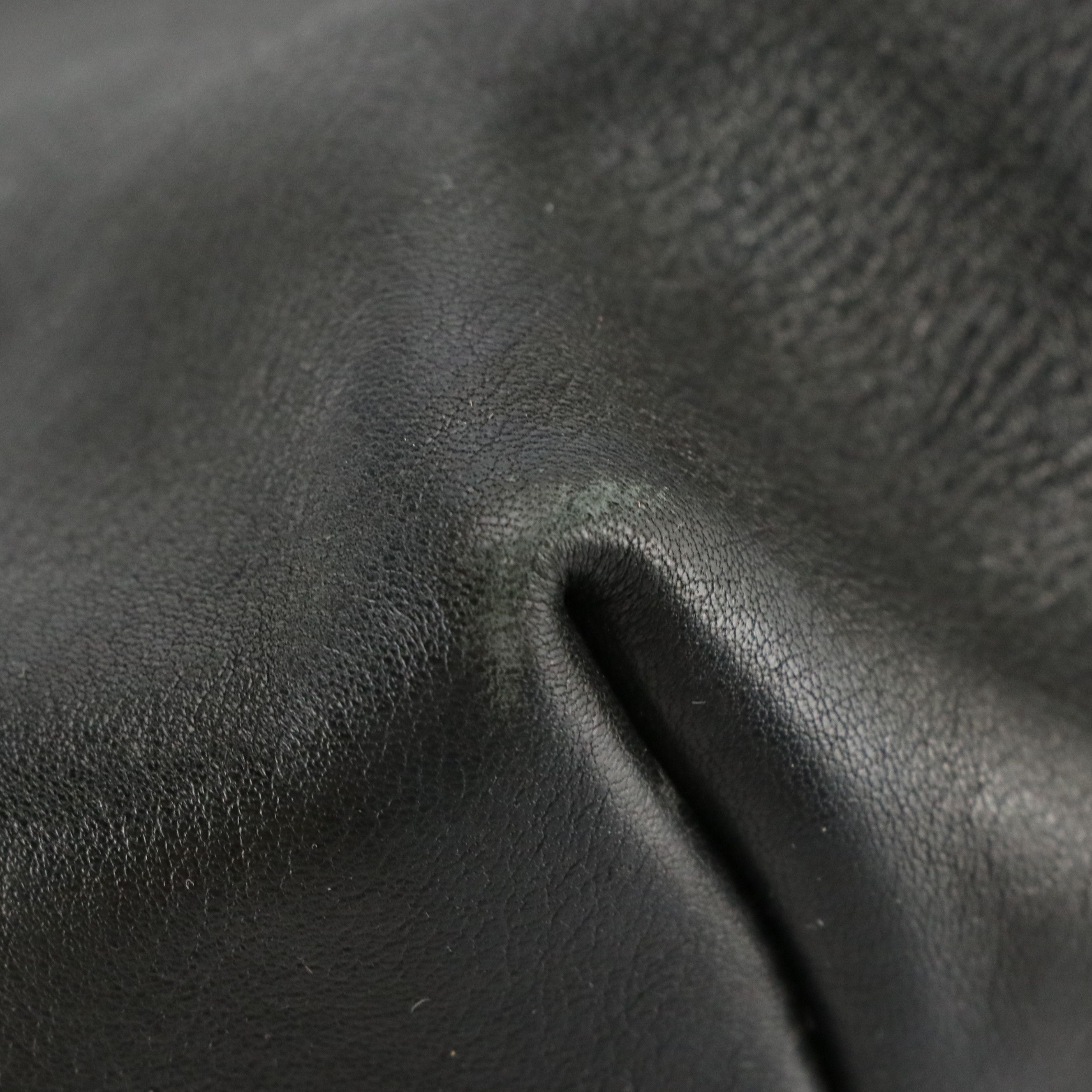 Cole Haan Black Grained Leather Two-Way Hobo Tote Bag