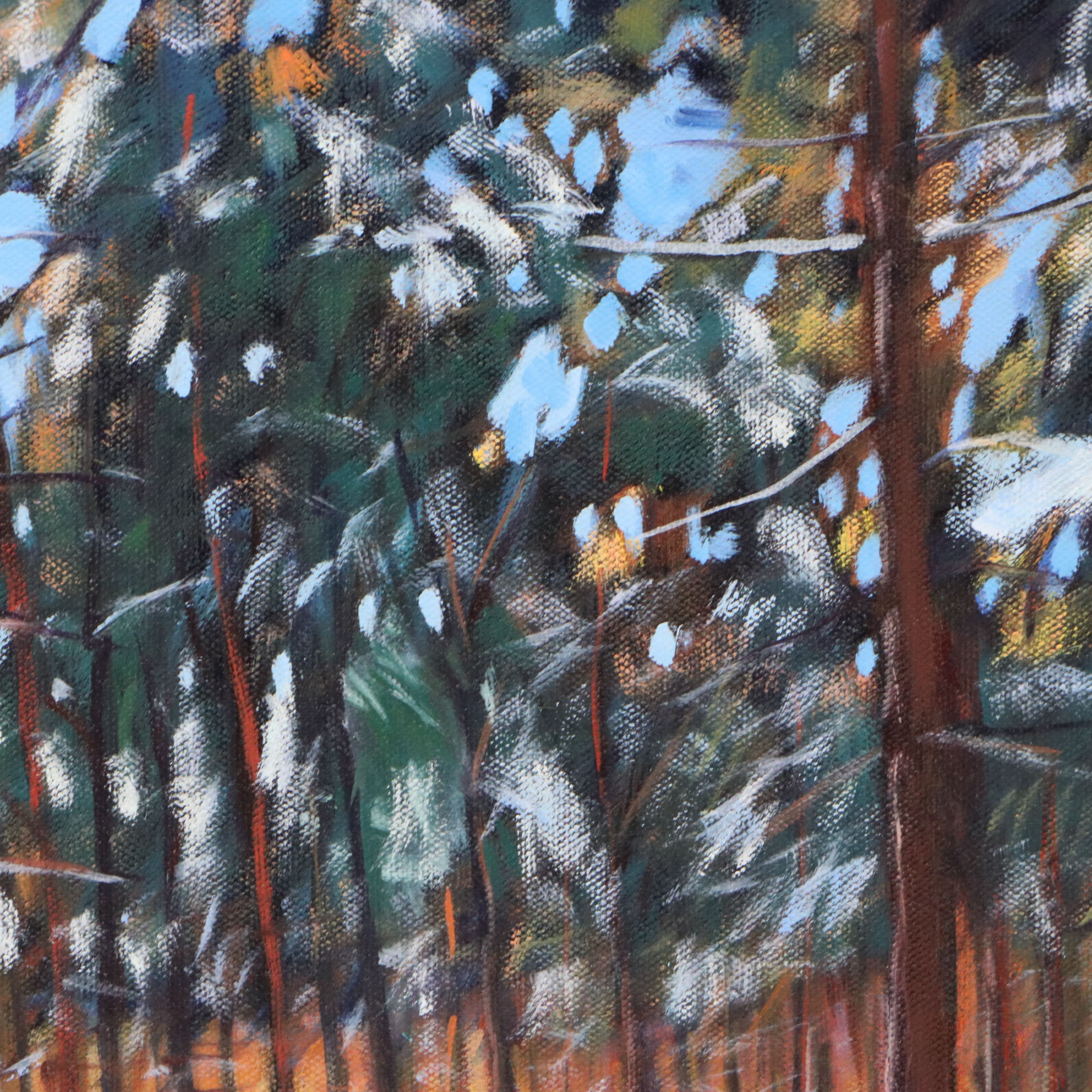 Jay Wilford Oil Painting "Winter Pines," 21st Century