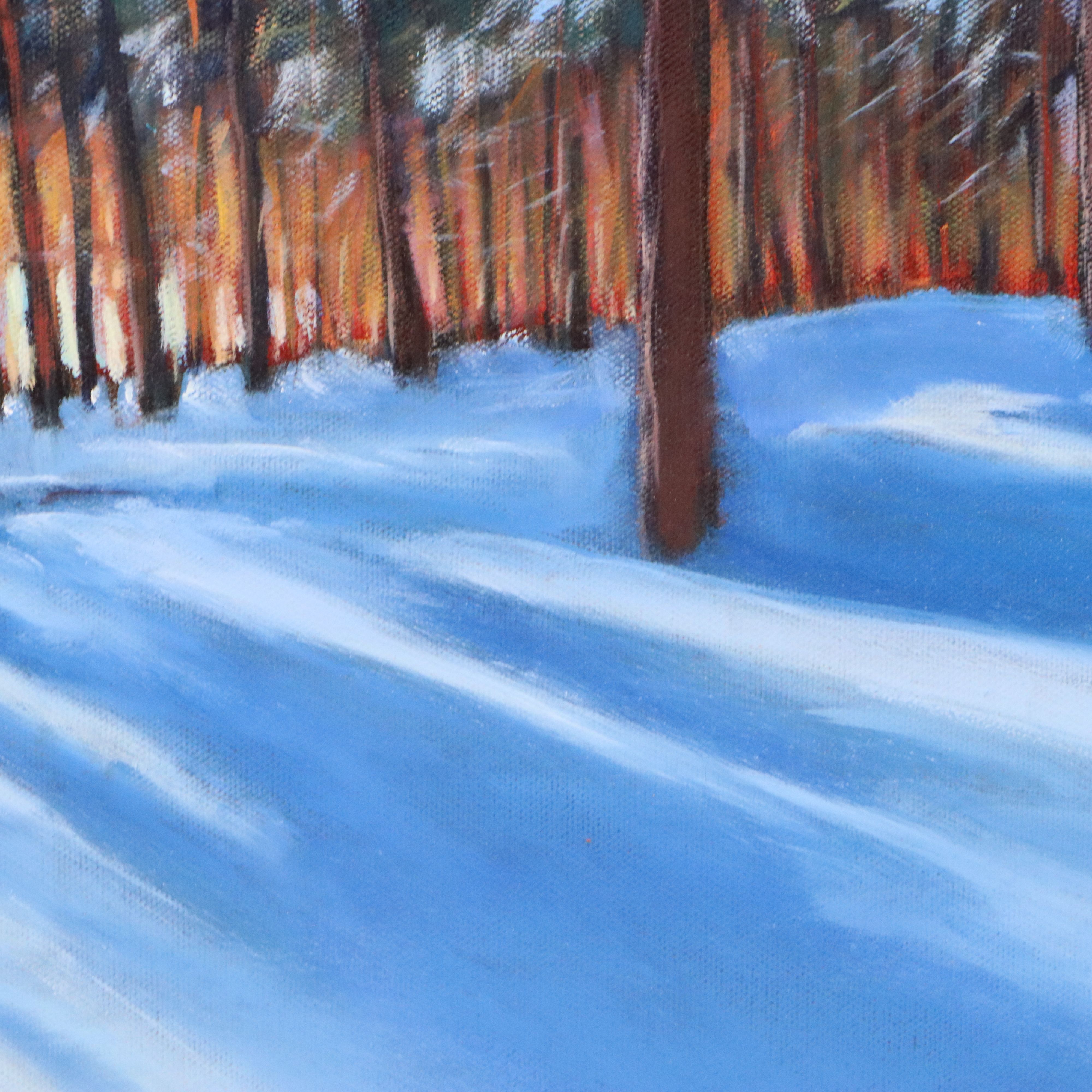 Jay Wilford Oil Painting "Winter Pines," 21st Century